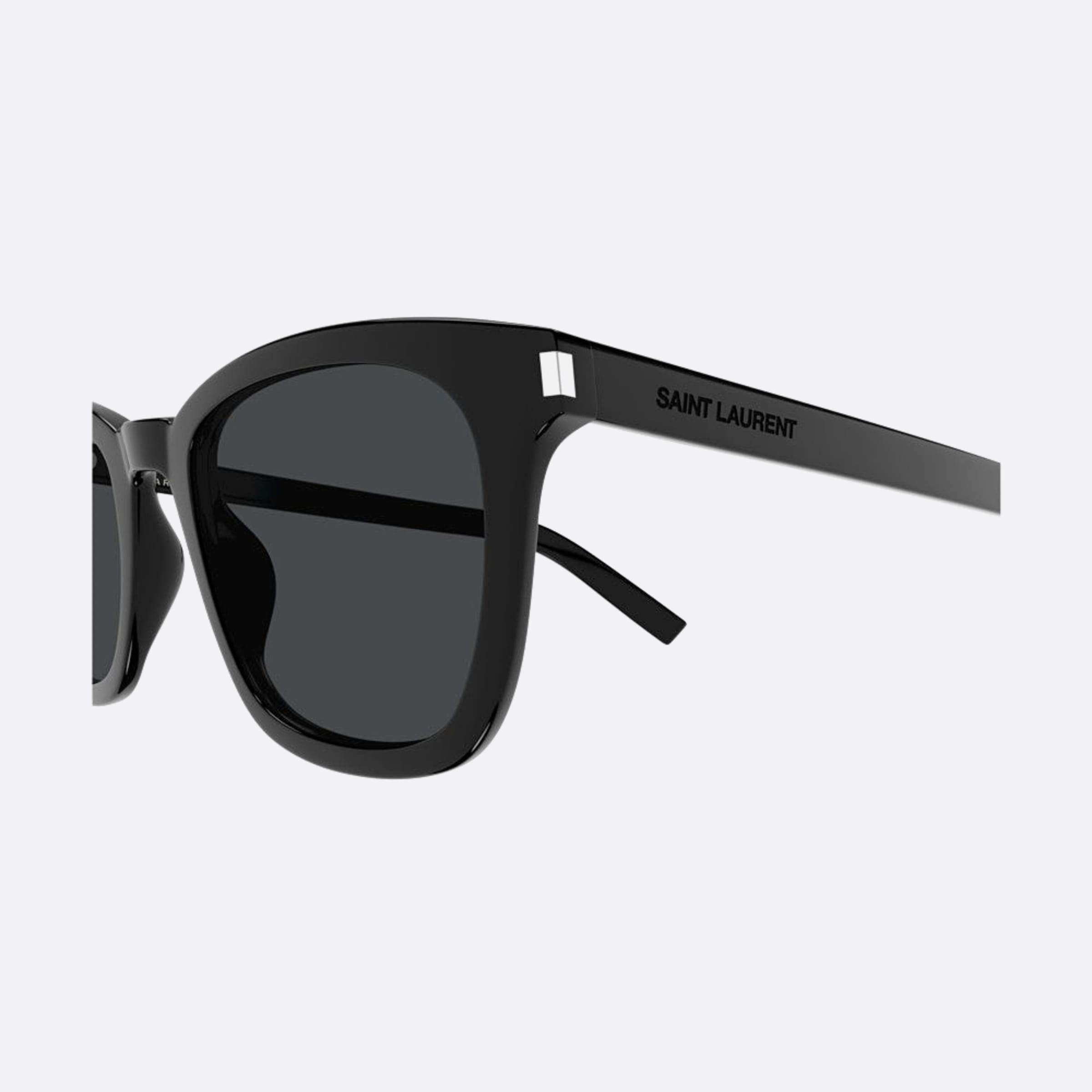 Saint 53mm Laurent Slim Black Squared Women Sunglasses - Detail View