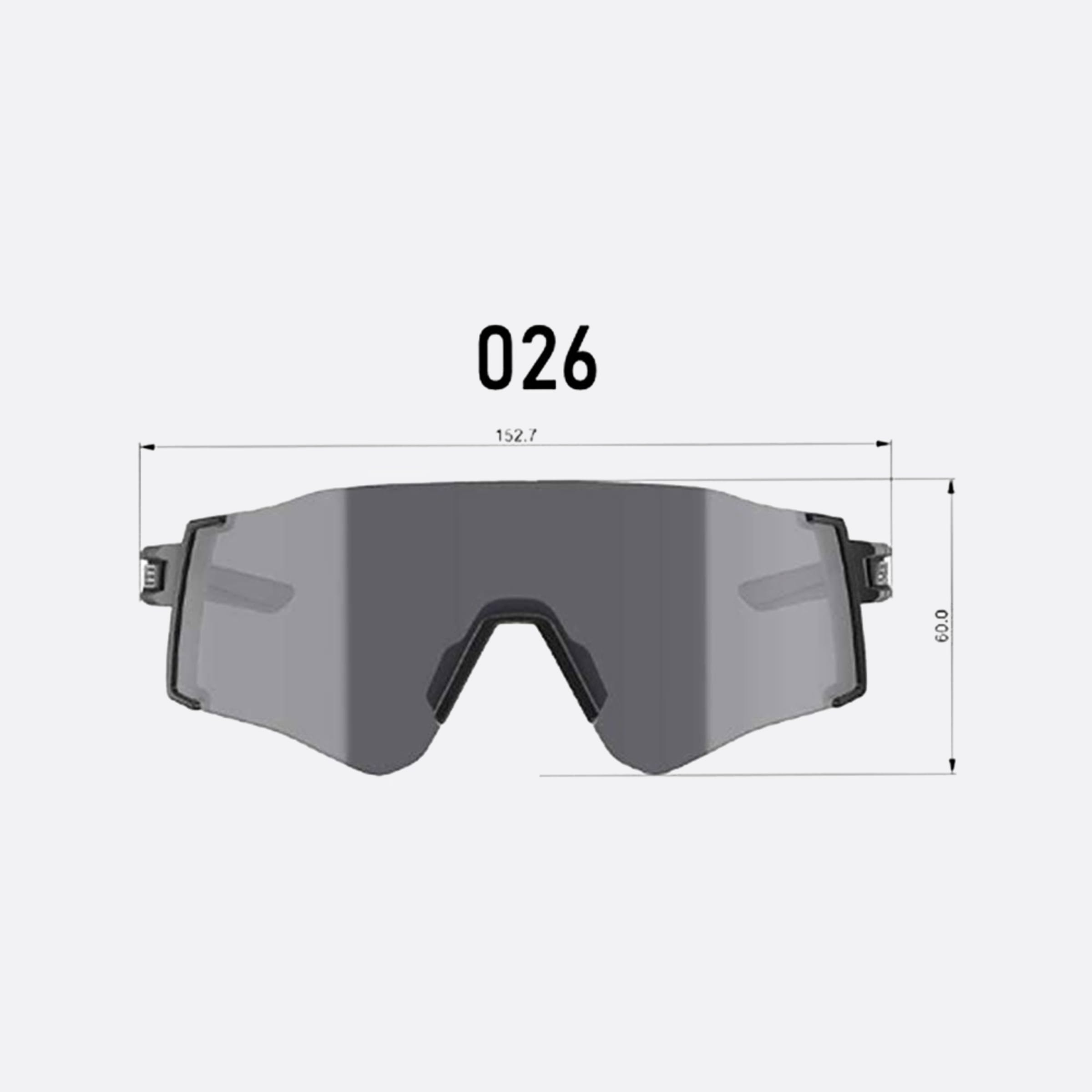 Salice 02mm Salice White Shield Men Sunglasses - Side View