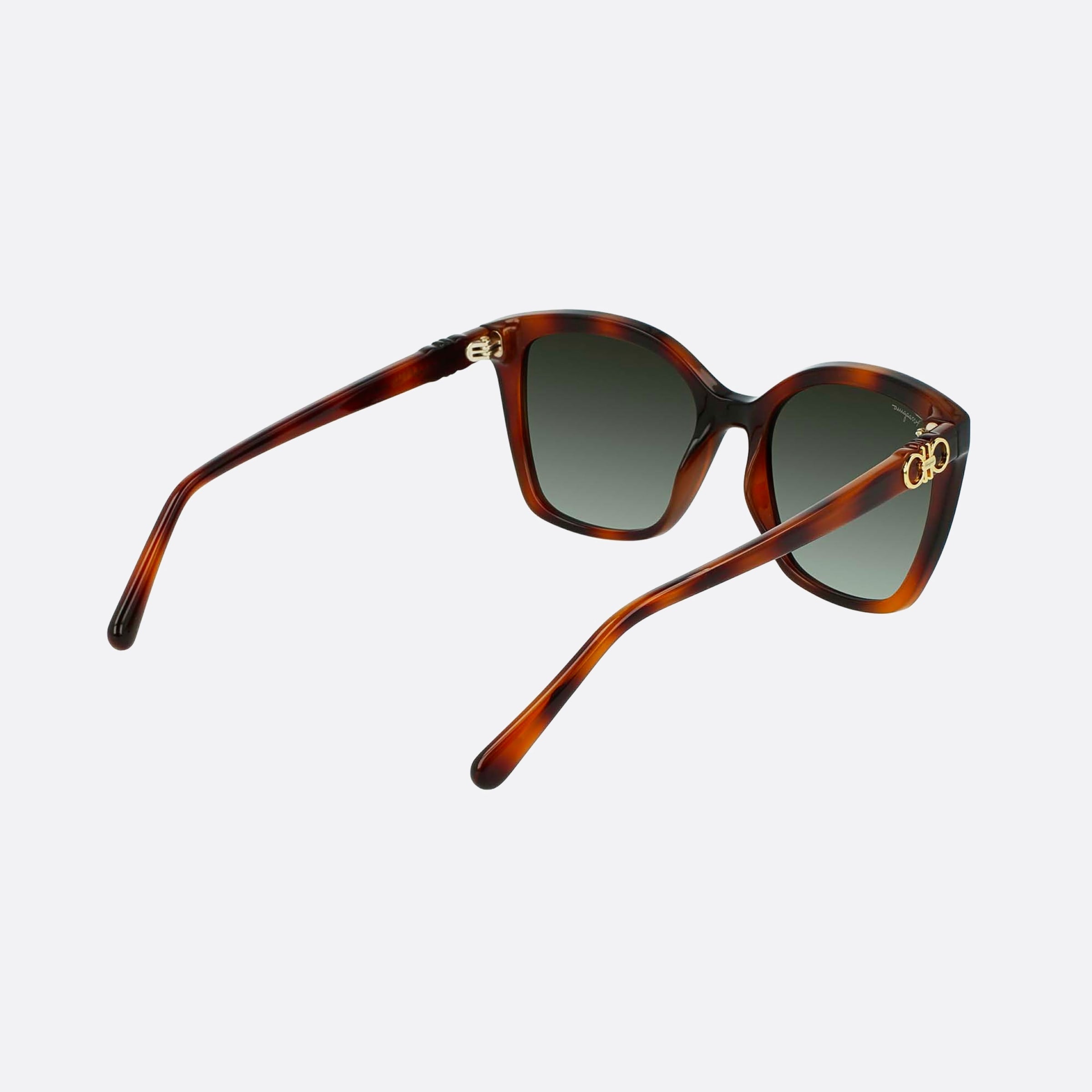 Salvatore 54mm Ferragamo Havana Butterfly Women Sunglasses - Additional Angle