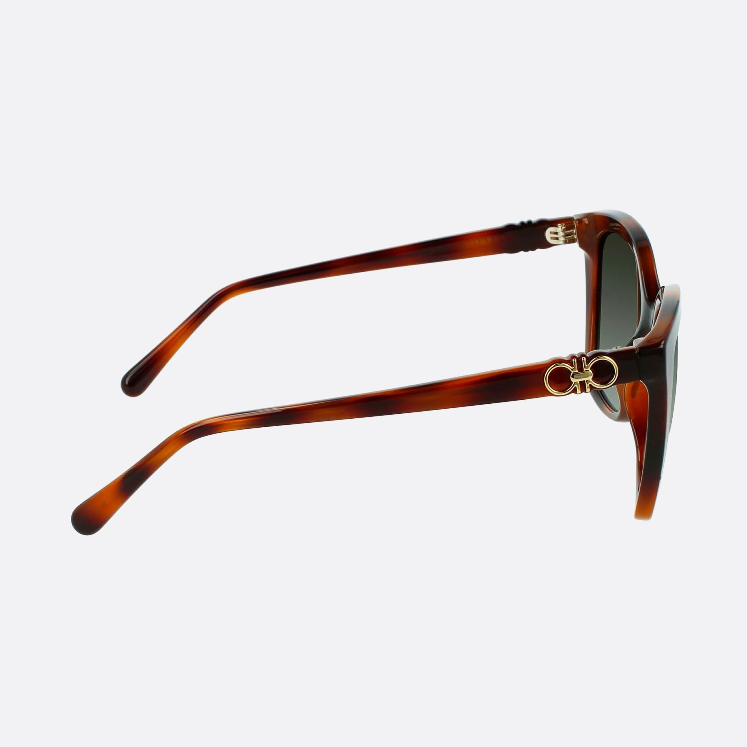 Salvatore 54mm Ferragamo Havana Butterfly Women Sunglasses - Additional Angle