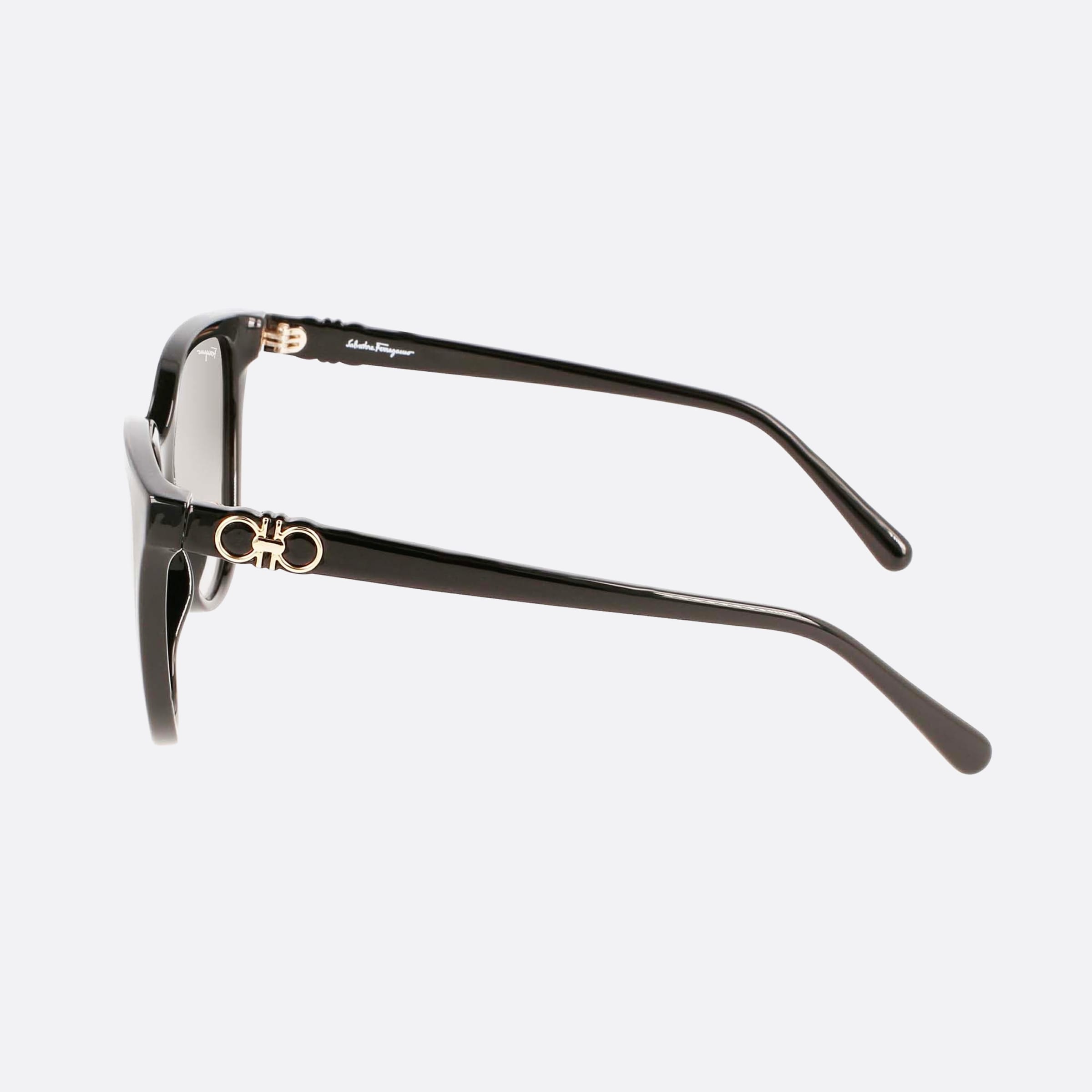 Salvatore 57mm Ferragamo Black Cat Eye Women Sunglasses - Detail View