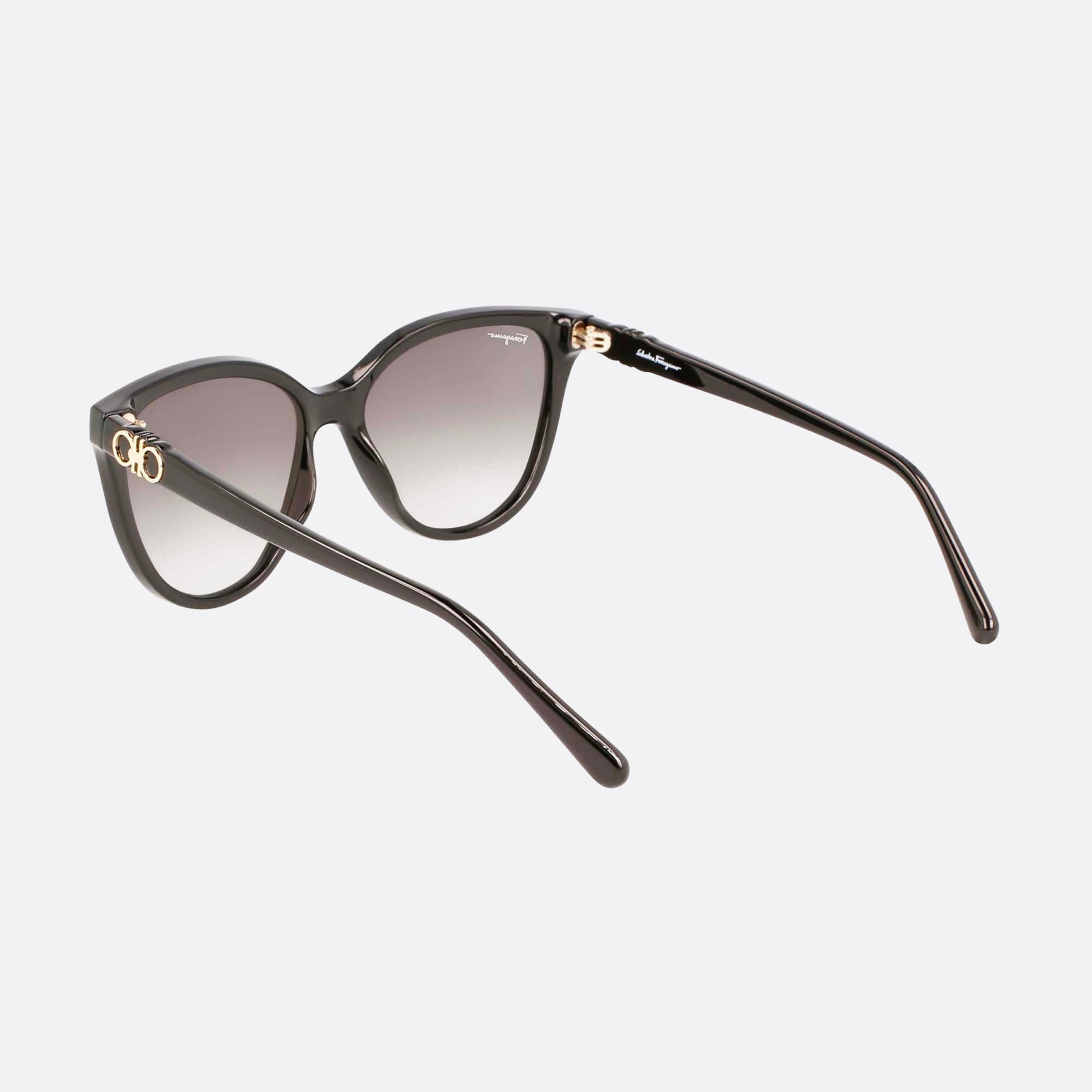 Salvatore 57mm Ferragamo Black Cat Eye Women Sunglasses - Lifestyle Shot
