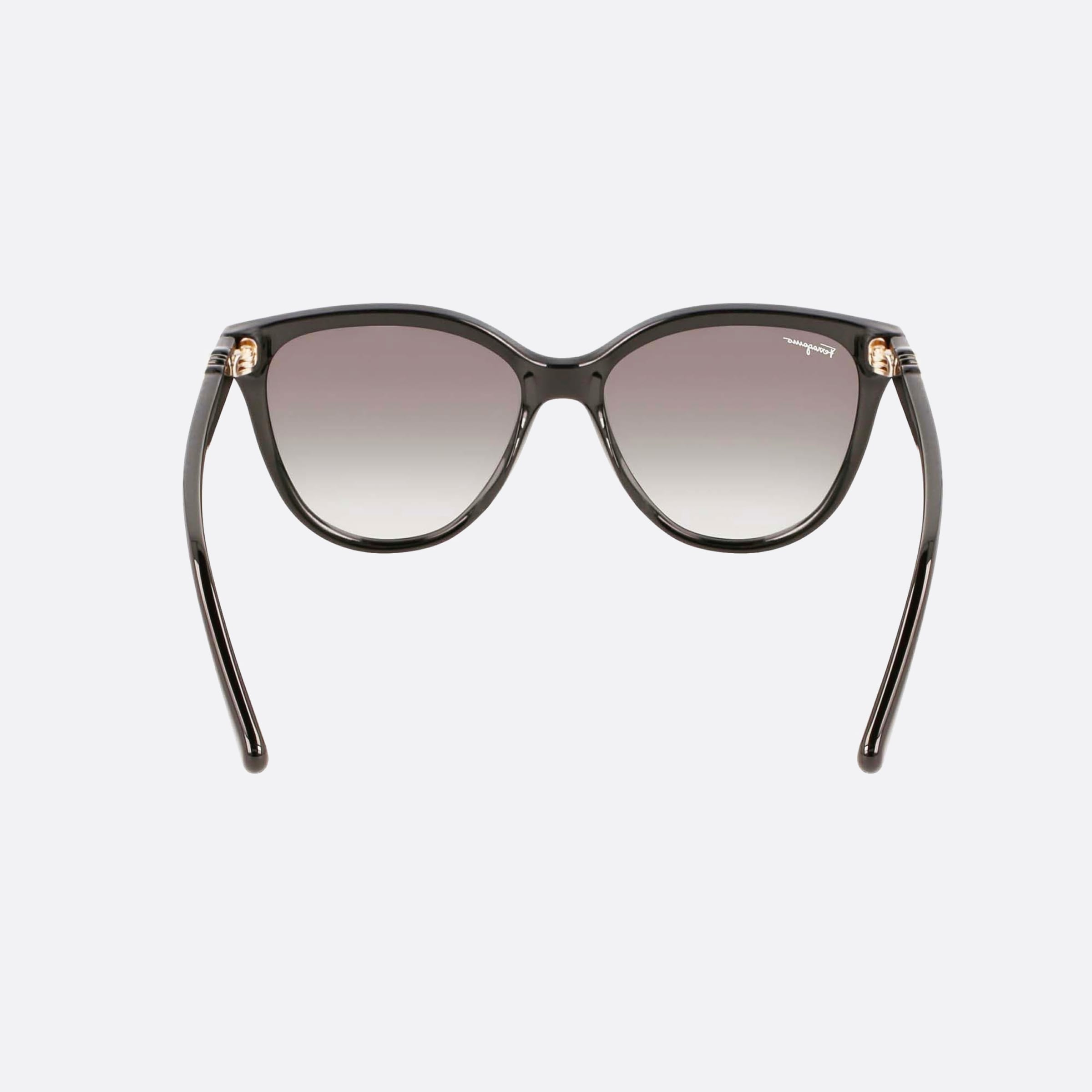 Salvatore 57mm Ferragamo Black Cat Eye Women Sunglasses - Additional Angle