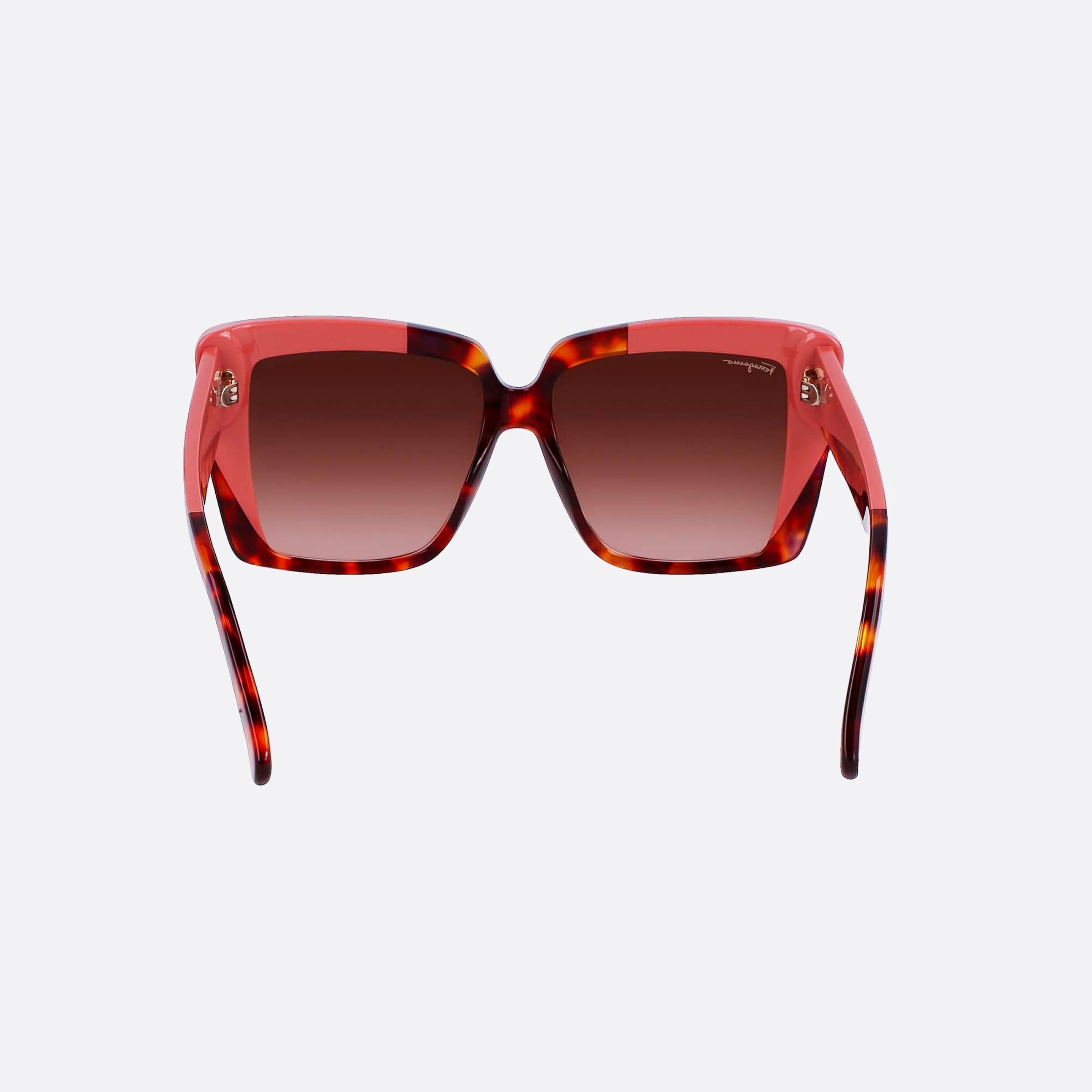 Salvatore 55mm Ferragamo Red Geometric Women Sunglasses - Additional Angle