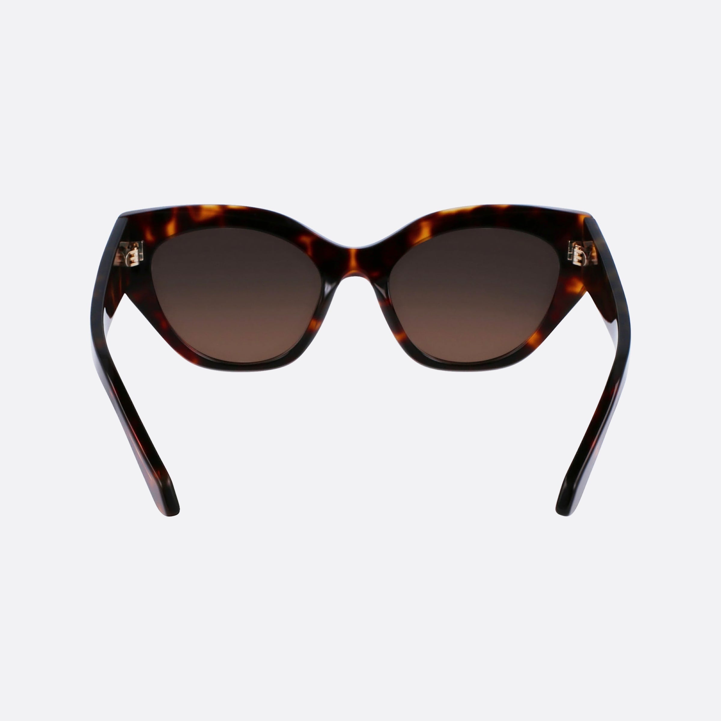 Salvatore 55mm Ferragamo Brown Geometric Women Sunglasses - Additional Angle