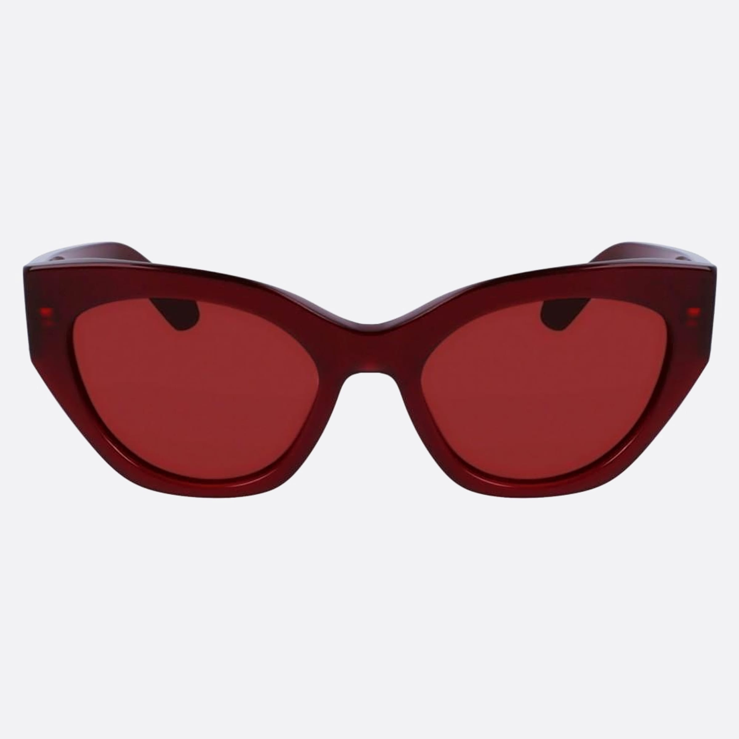 Salvatore 55mm Ferragamo Red Geometric Women Sunglasses - Main View