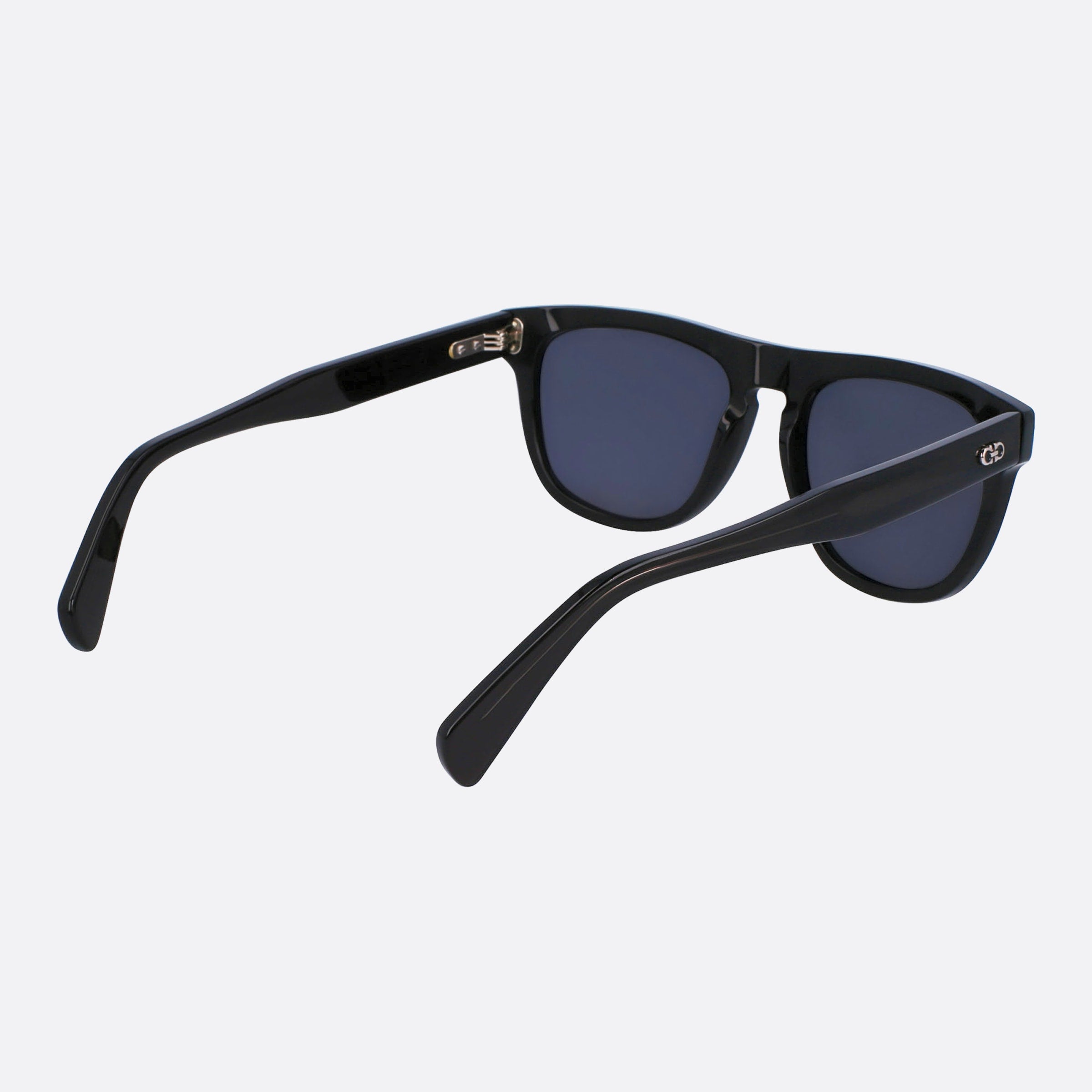 Salvatore 55mm Ferragamo Black Squared Men Sunglasses - Additional Angle