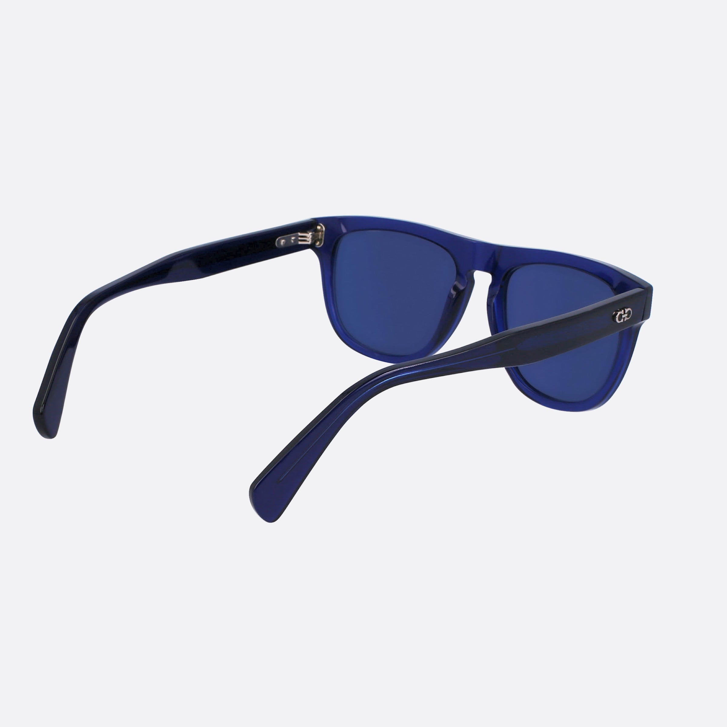 Salvatore 55mm Ferragamo Blue Squared Men Sunglasses - Additional Angle