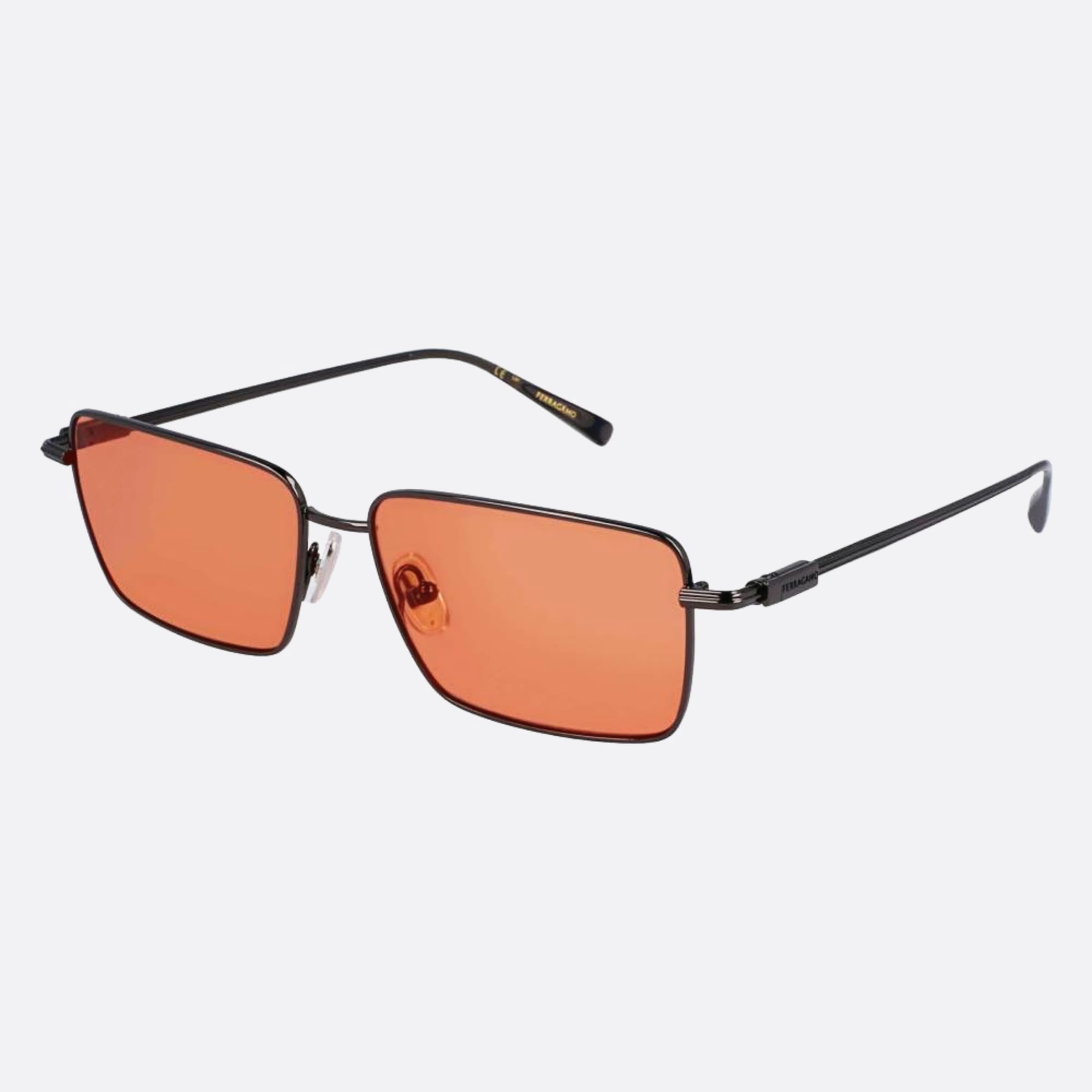Salvatore 57mm Ferragamo Sf309s Grey Geometric Men Sunglasses - Side View