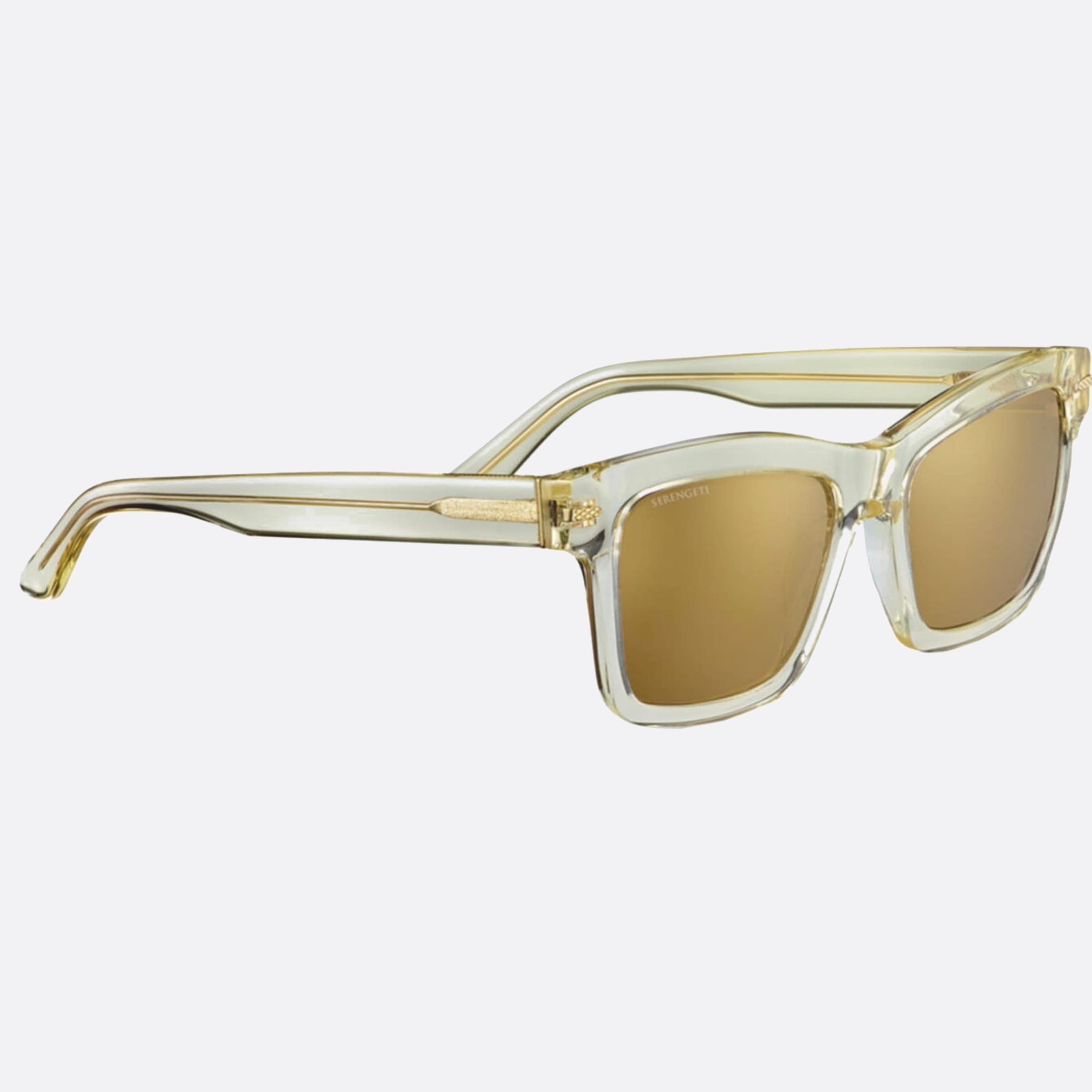Serengeti 55mm Winona Ss528002 Yellow Squared Polarized Women Sunglasses - Detail View