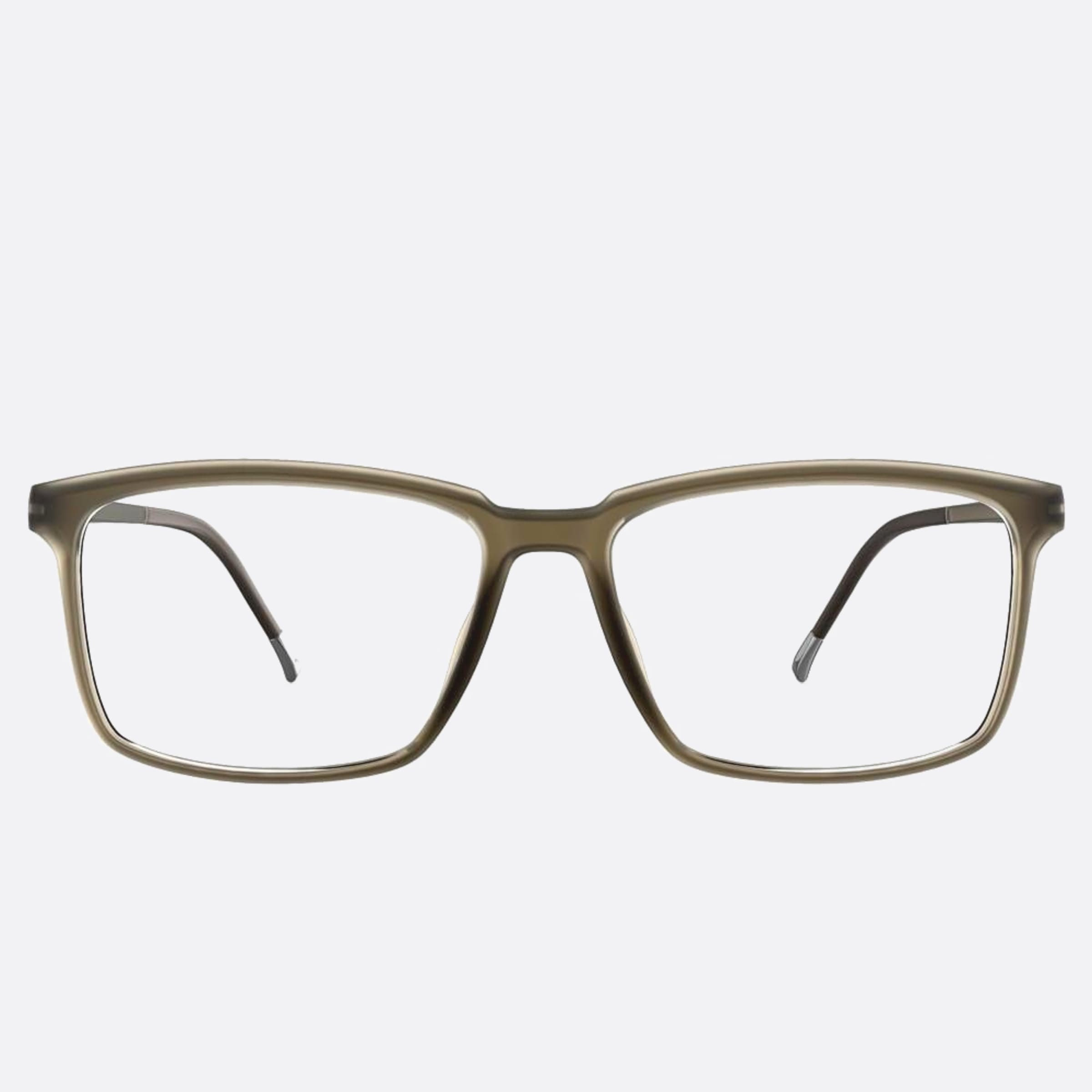 Silhouette 56mm Eos View Green Geometric Men Eyeglasses - Main View