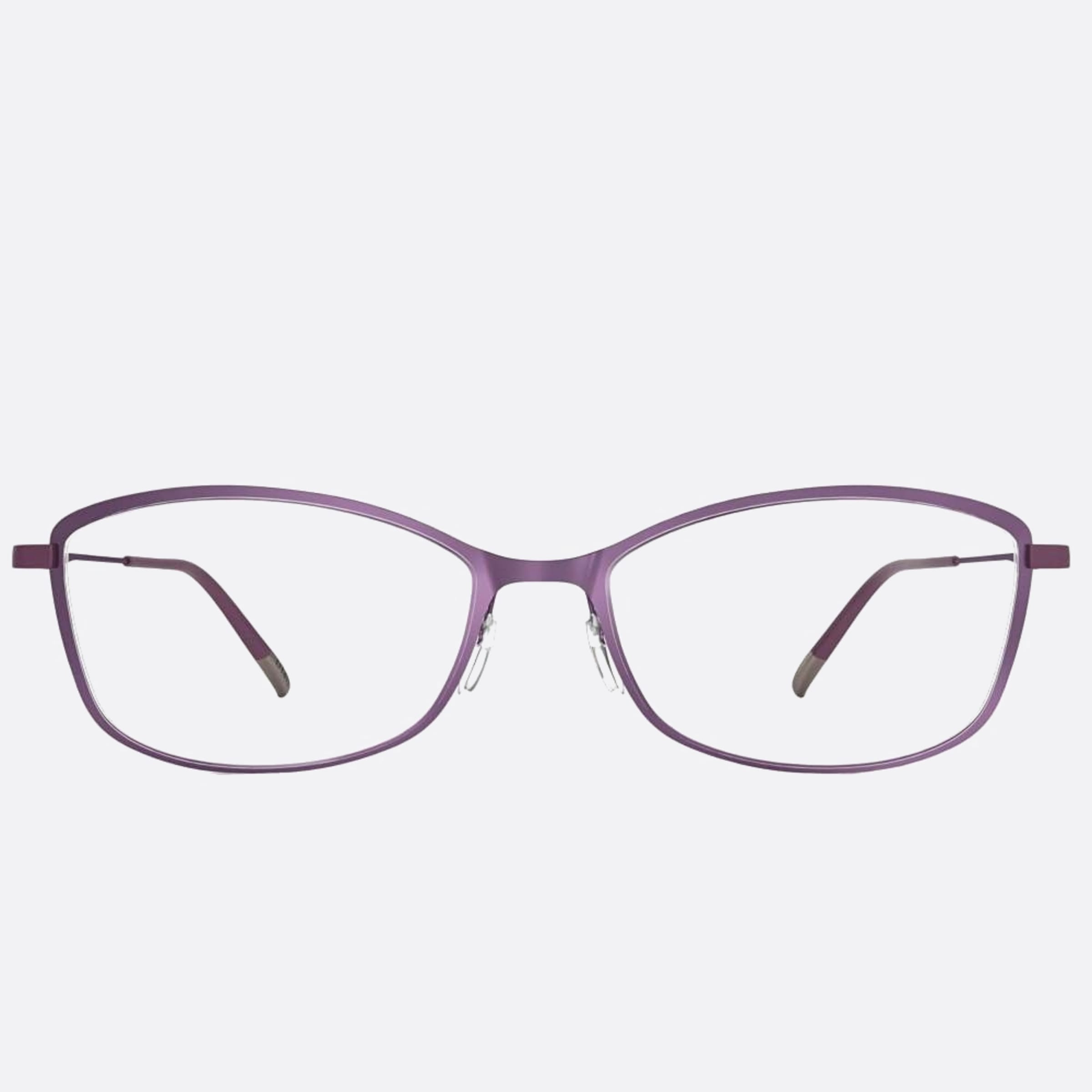Silhouette 54mm Lite Wave Violet Geometric Women Eyeglasses - Main View