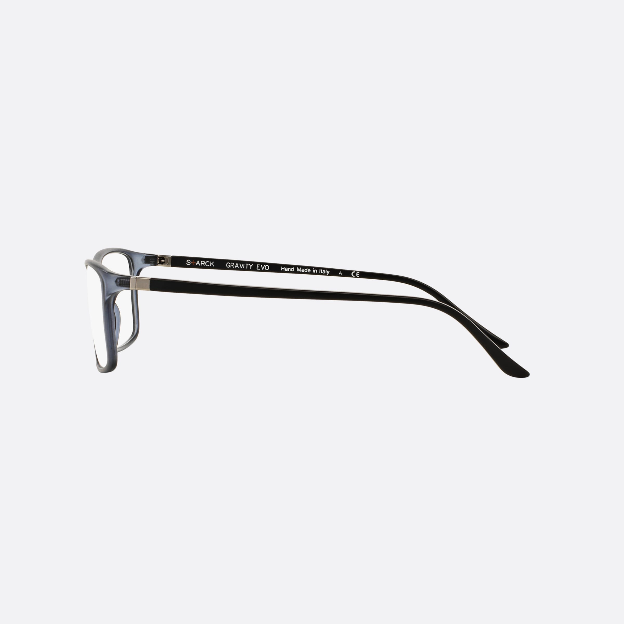 Starck 55mm Pl1043 Blue Square Men Eyeglasses - Detail View