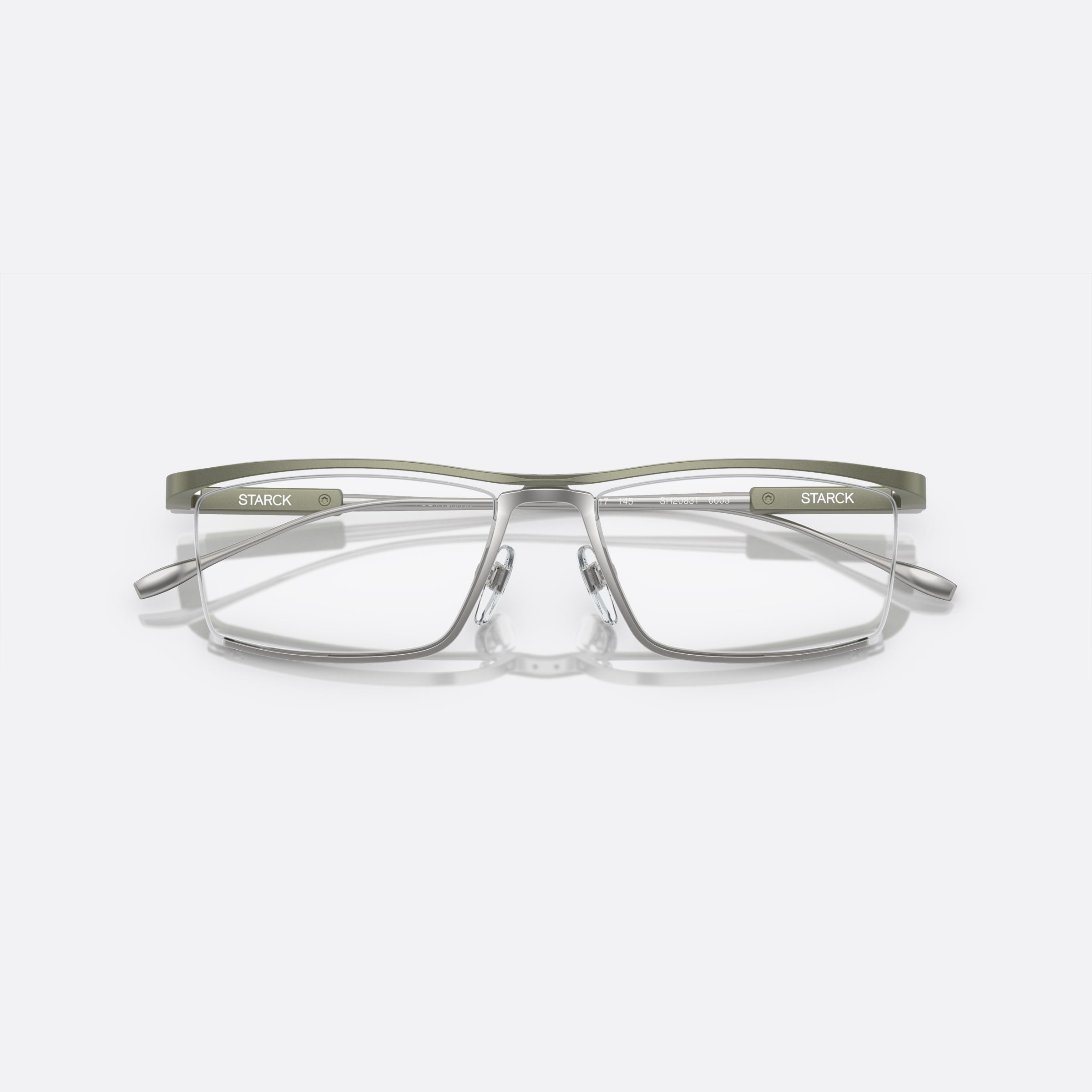 Starck 54mm Black Rectangular Men Eyeglasses - Additional Angle