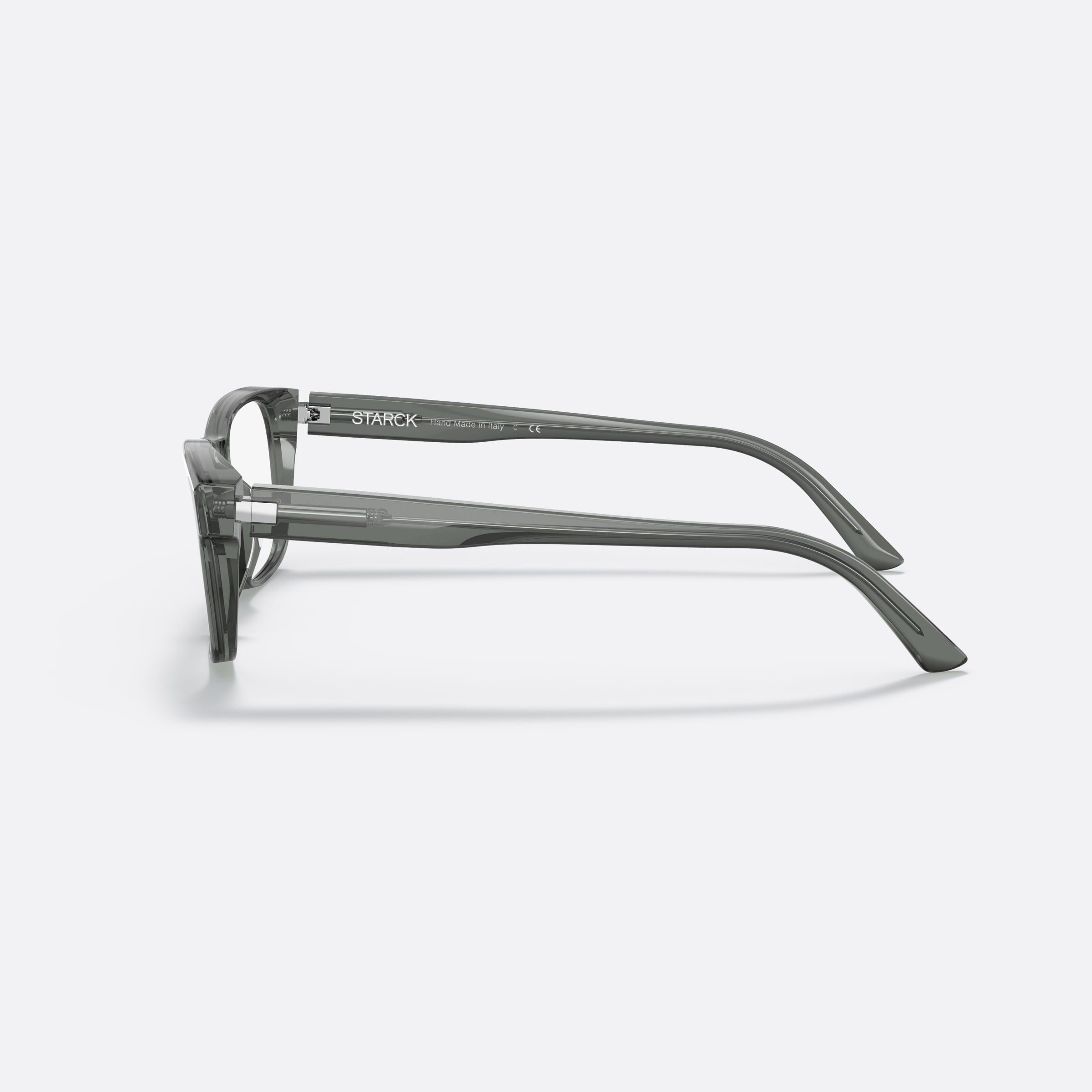 Starck 55mm Sh3083 Gray Rectangle Men Eyeglasses - Detail View