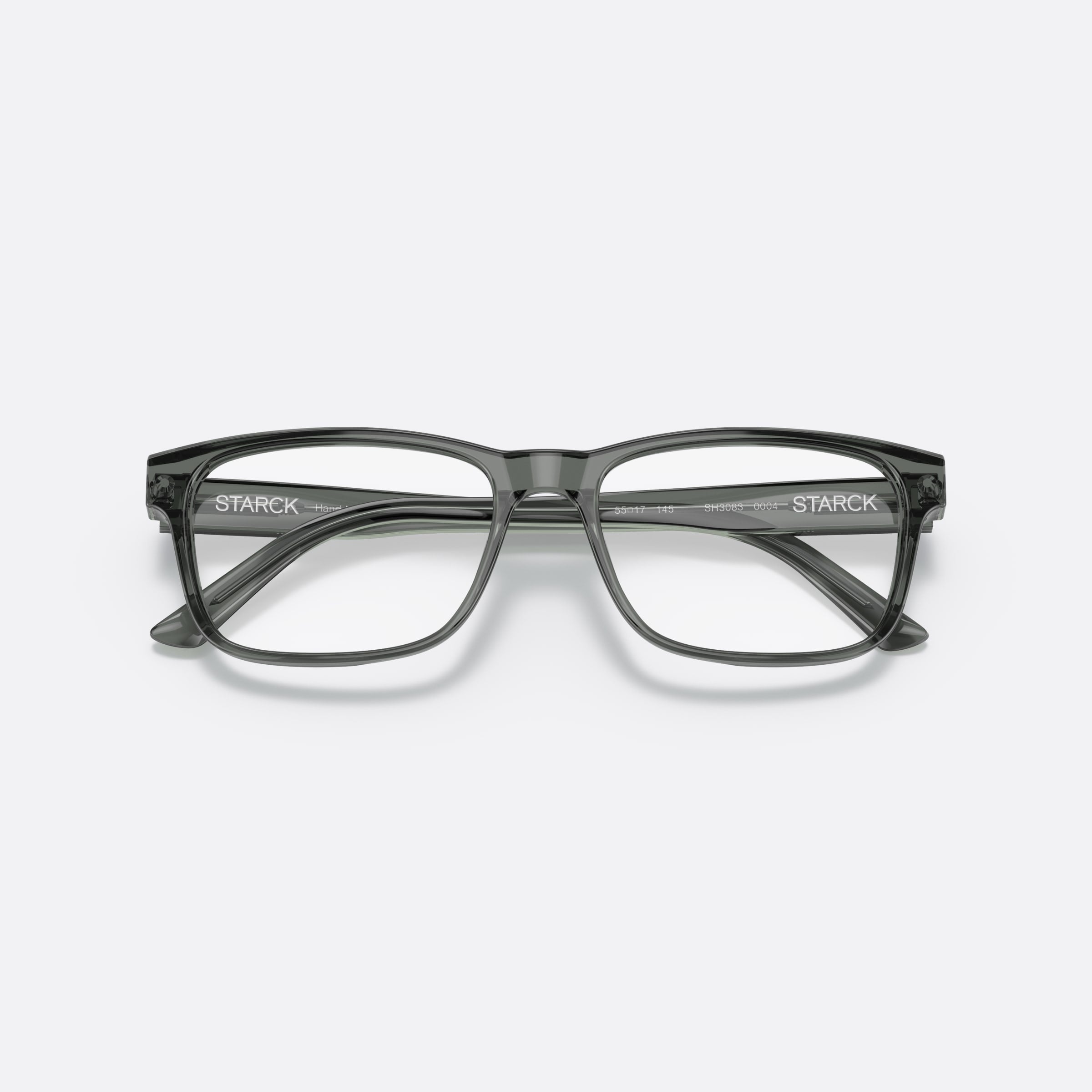 Starck 55mm Sh3083 Gray Rectangle Men Eyeglasses - Additional Angle