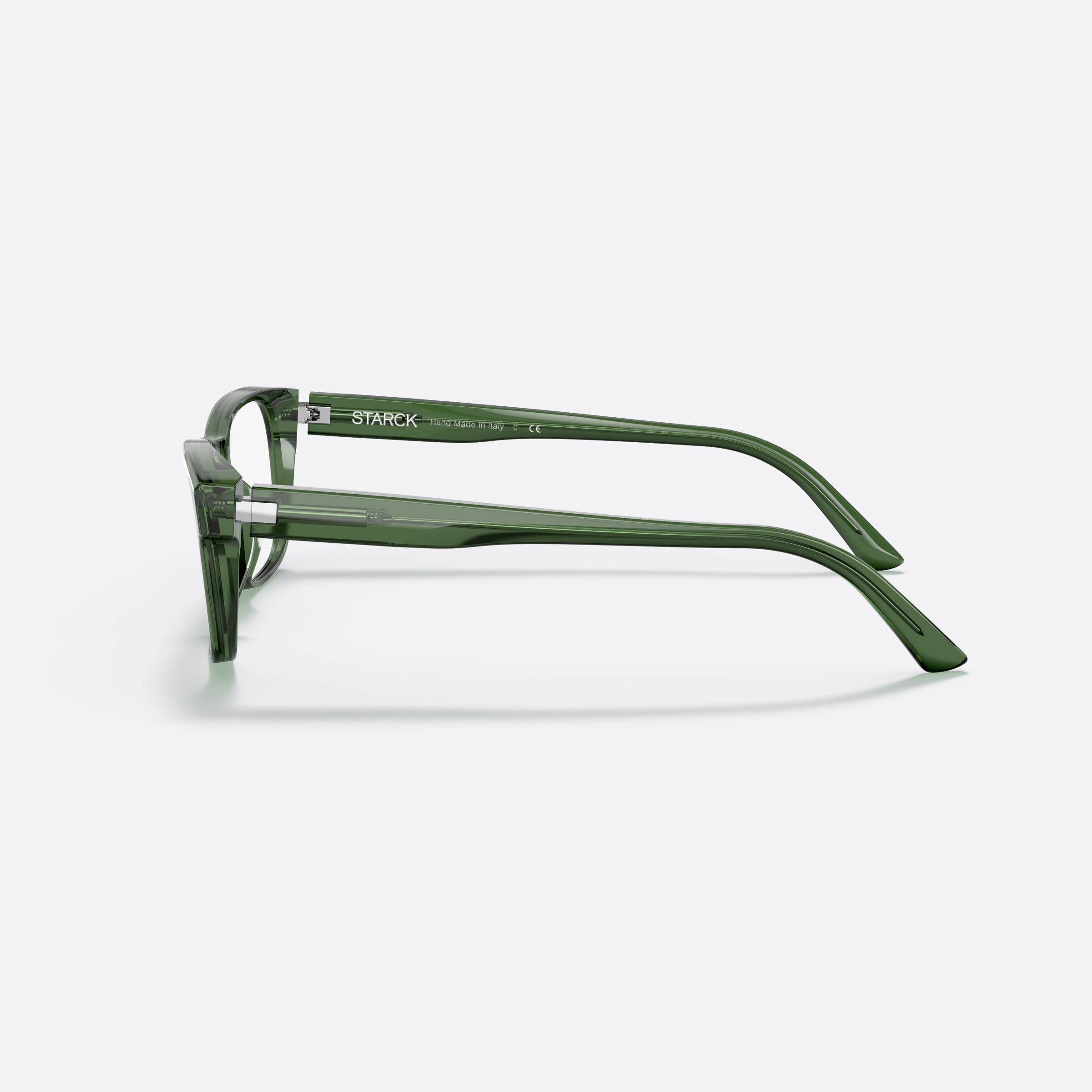 Starck 55mm Sh3083 Gray Rectangle Men Eyeglasses - Detail View