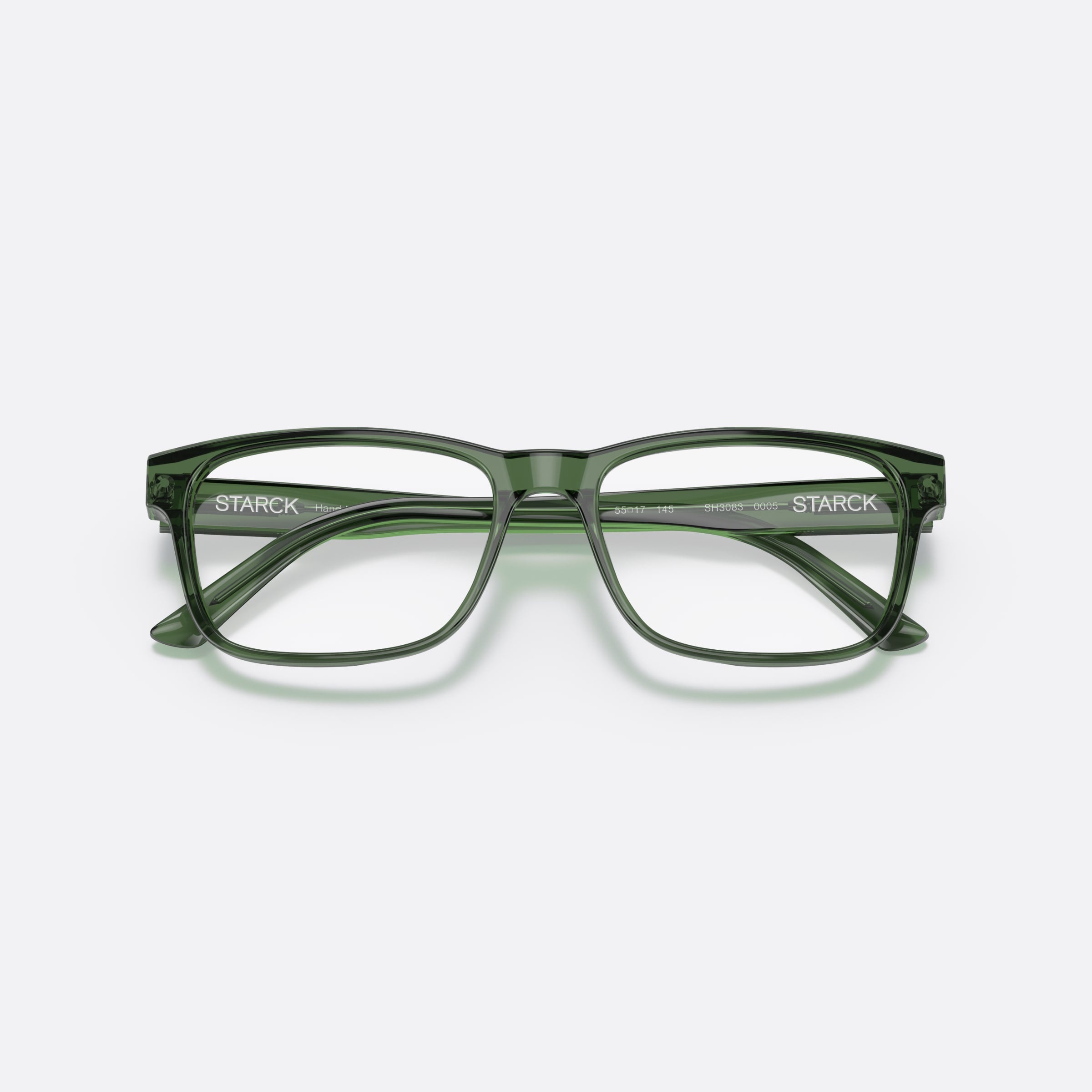 Starck 55mm Sh3083 Gray Rectangle Men Eyeglasses - Additional Angle