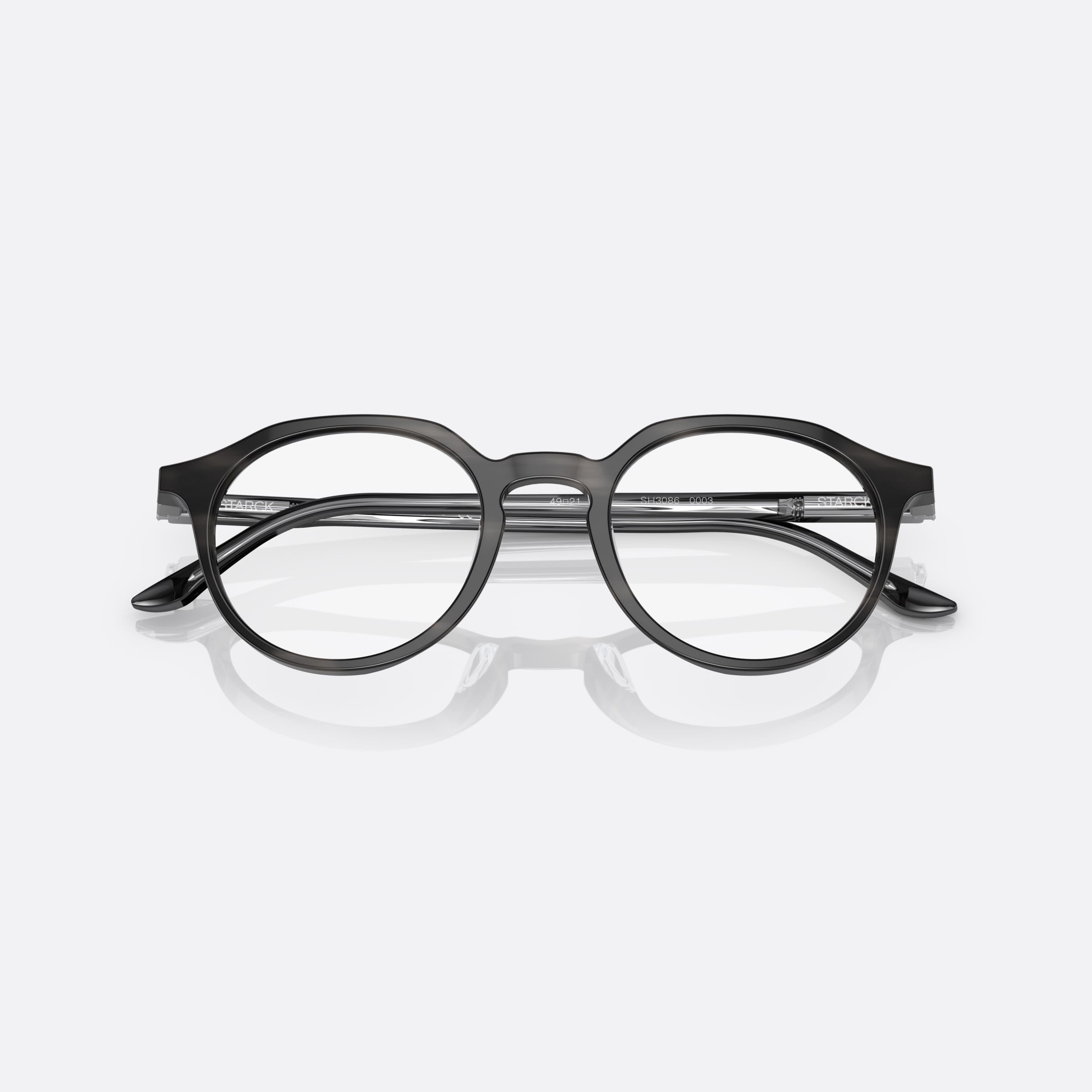 Starck 49mm Sh3086 Gray Phantos Unisex Eyeglasses - Additional Angle