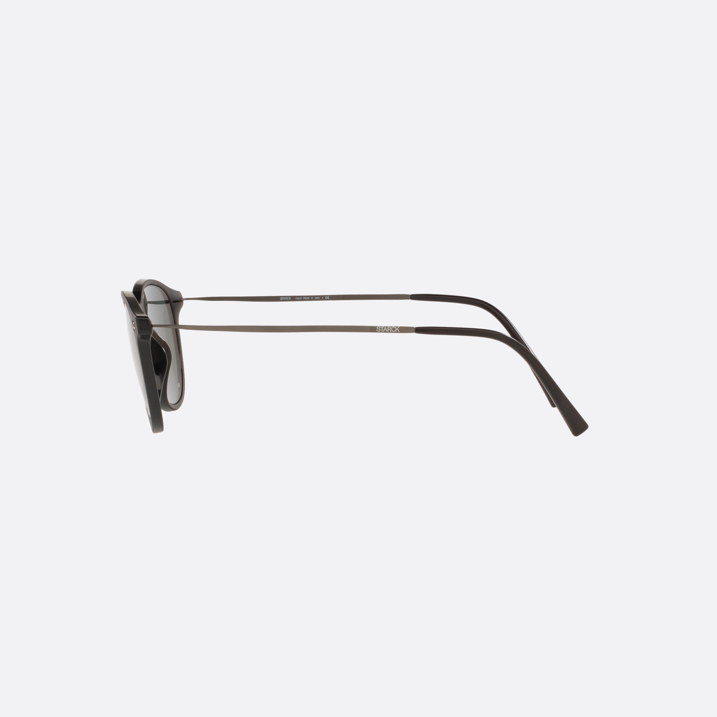 Starck 49mm Sh5027 Black Phantos Men Sunglasses - Detail View