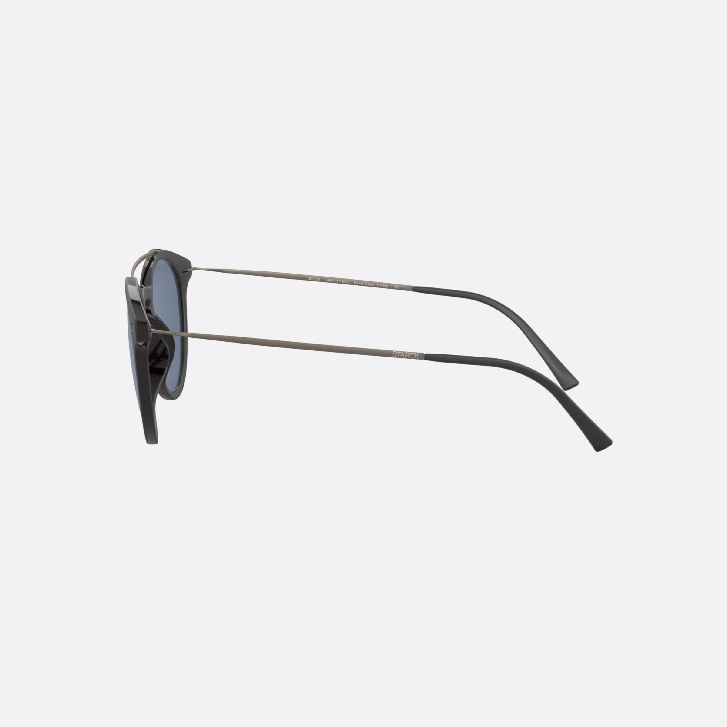 Starck 51mm Sh5029 Black Phantos Men Sunglasses - Detail View