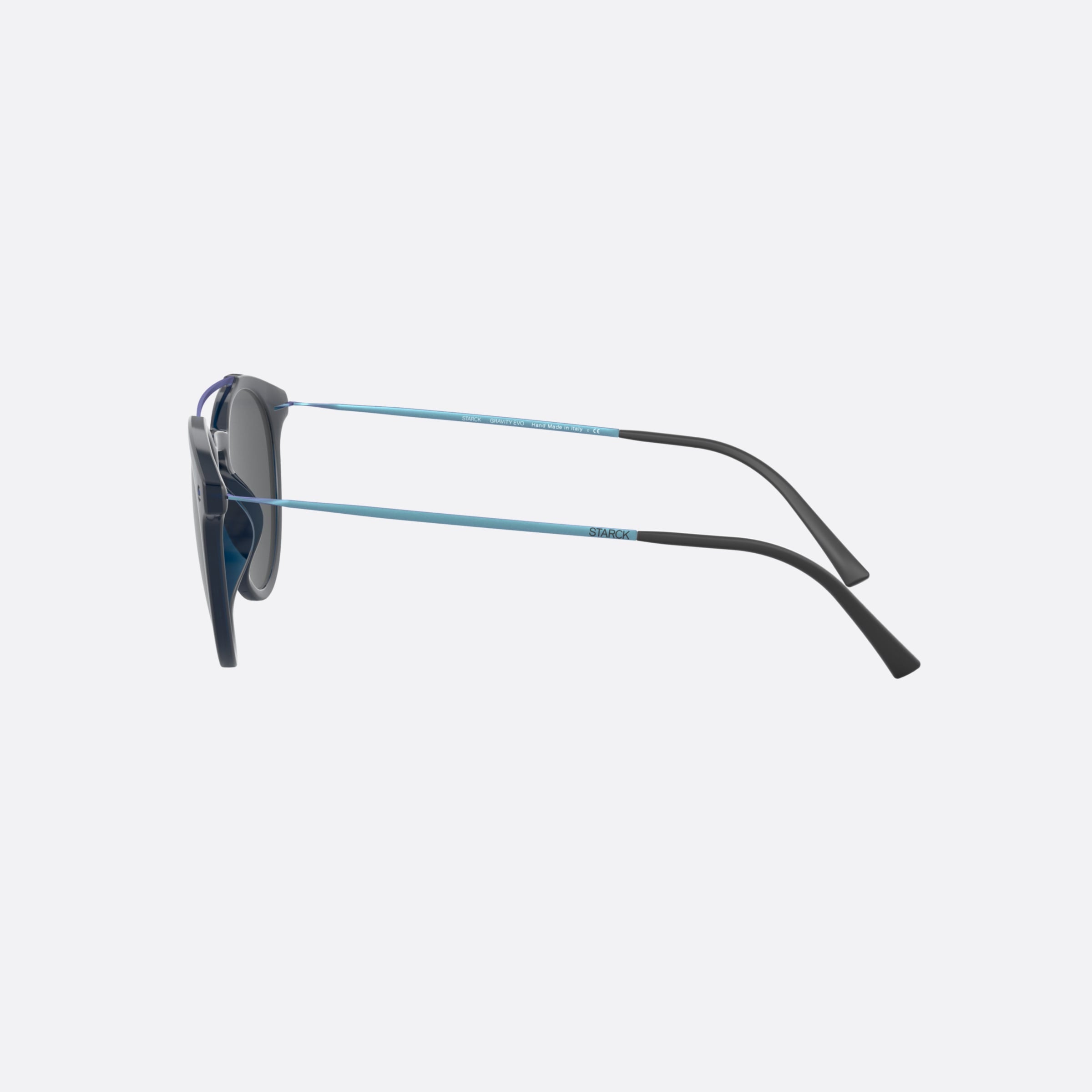 Starck 51mm Sh5029 Blue Phantos Men Sunglasses - Detail View