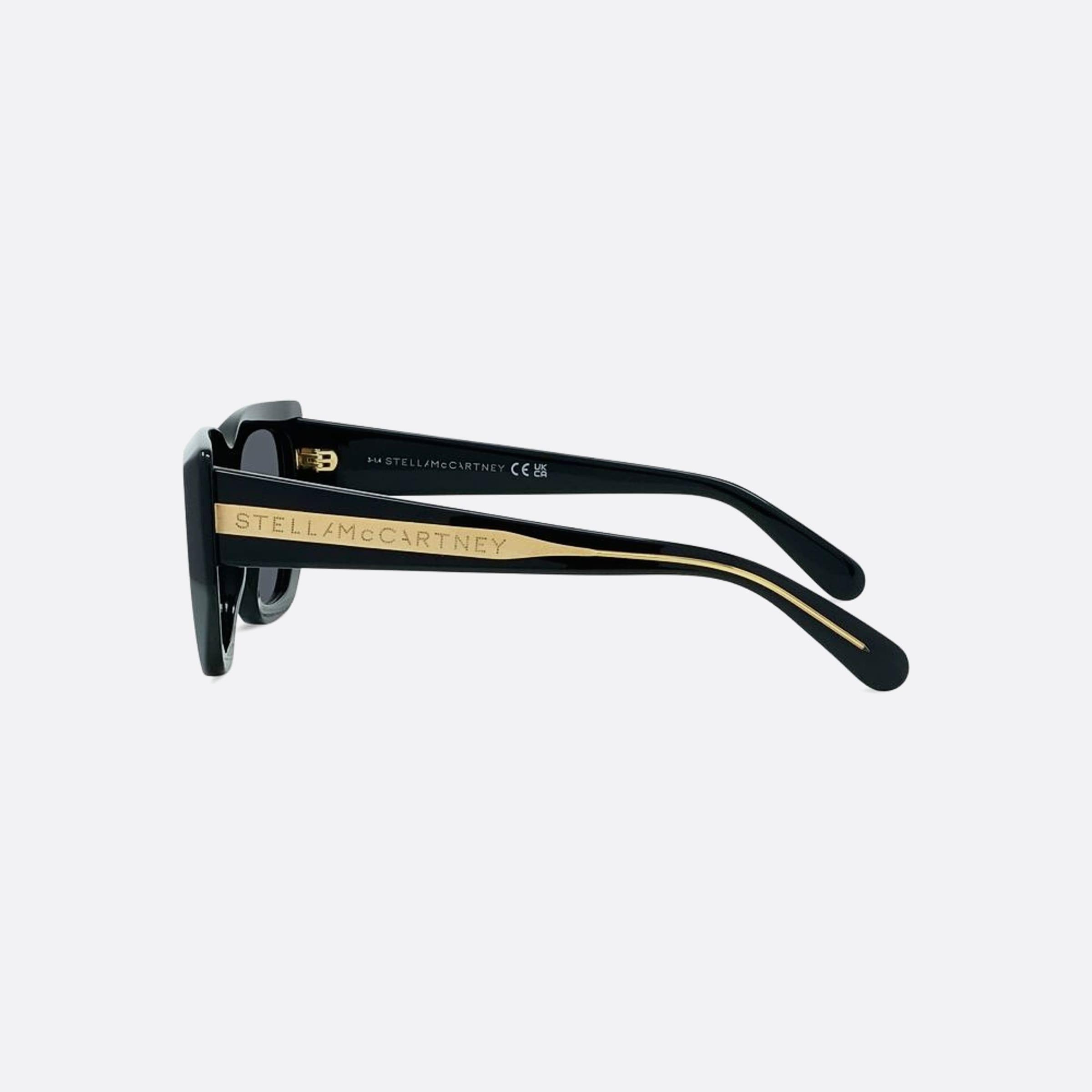 Stella 54mm Mccartney 01a Black Geometric Women Sunglasses - Detail View