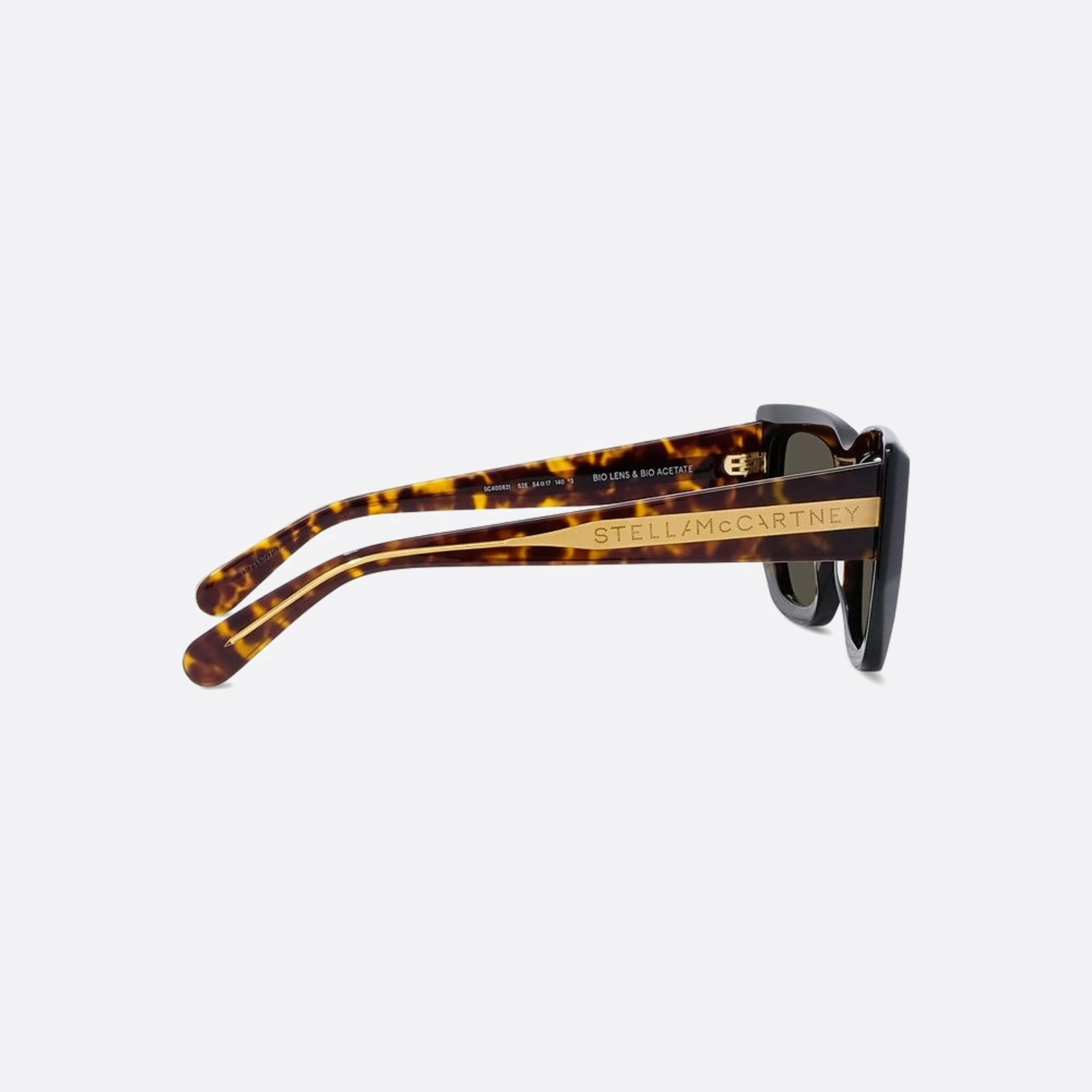 Stella 54mm Mccartney 52e Havana Geometric Women Sunglasses - Additional Angle