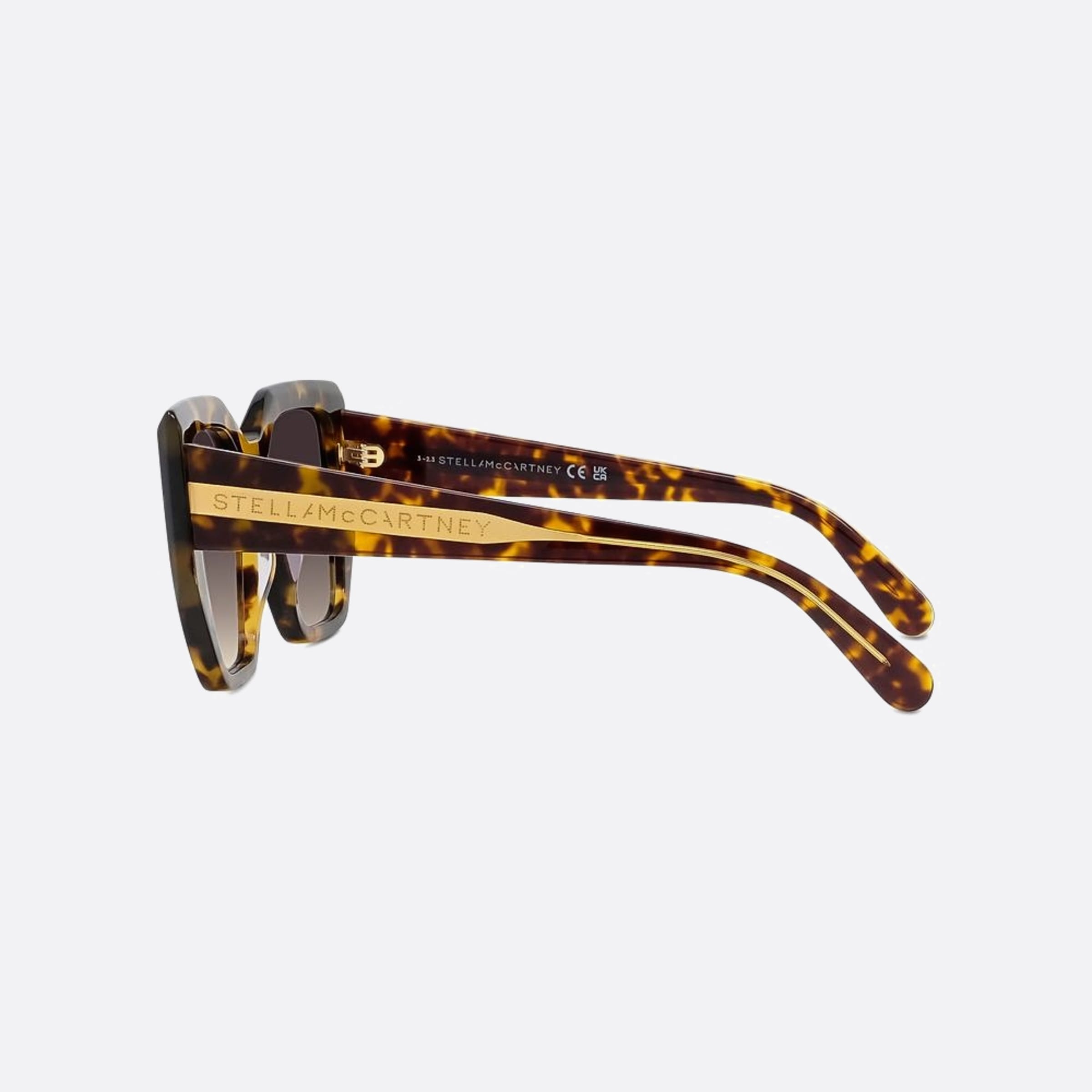 Stella 54mm Mccartney 53b Havana Geometric Women Sunglasses - Detail View