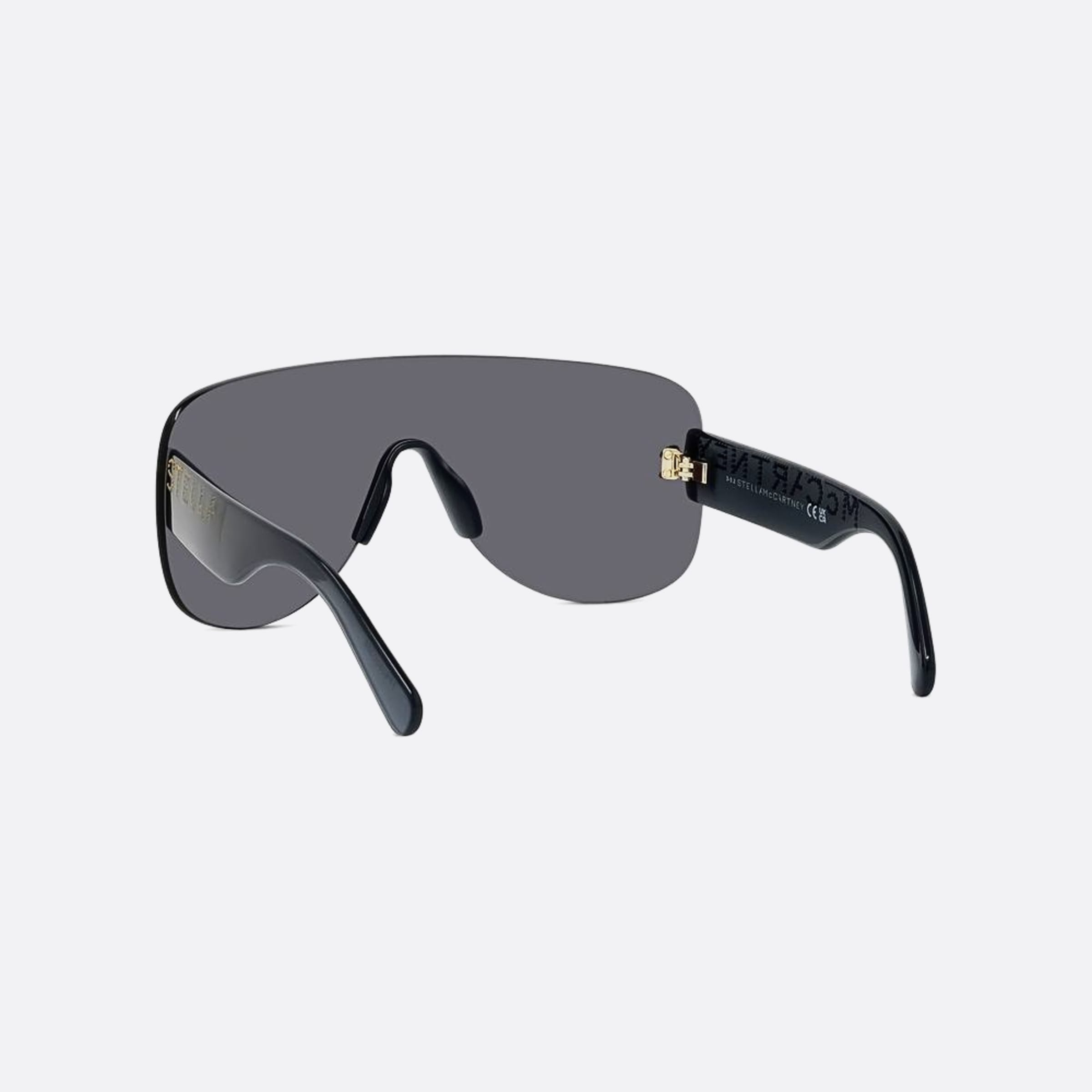Stella Mccartney Logo 20a Grey Shield Women Sunglasses - Lifestyle Shot
