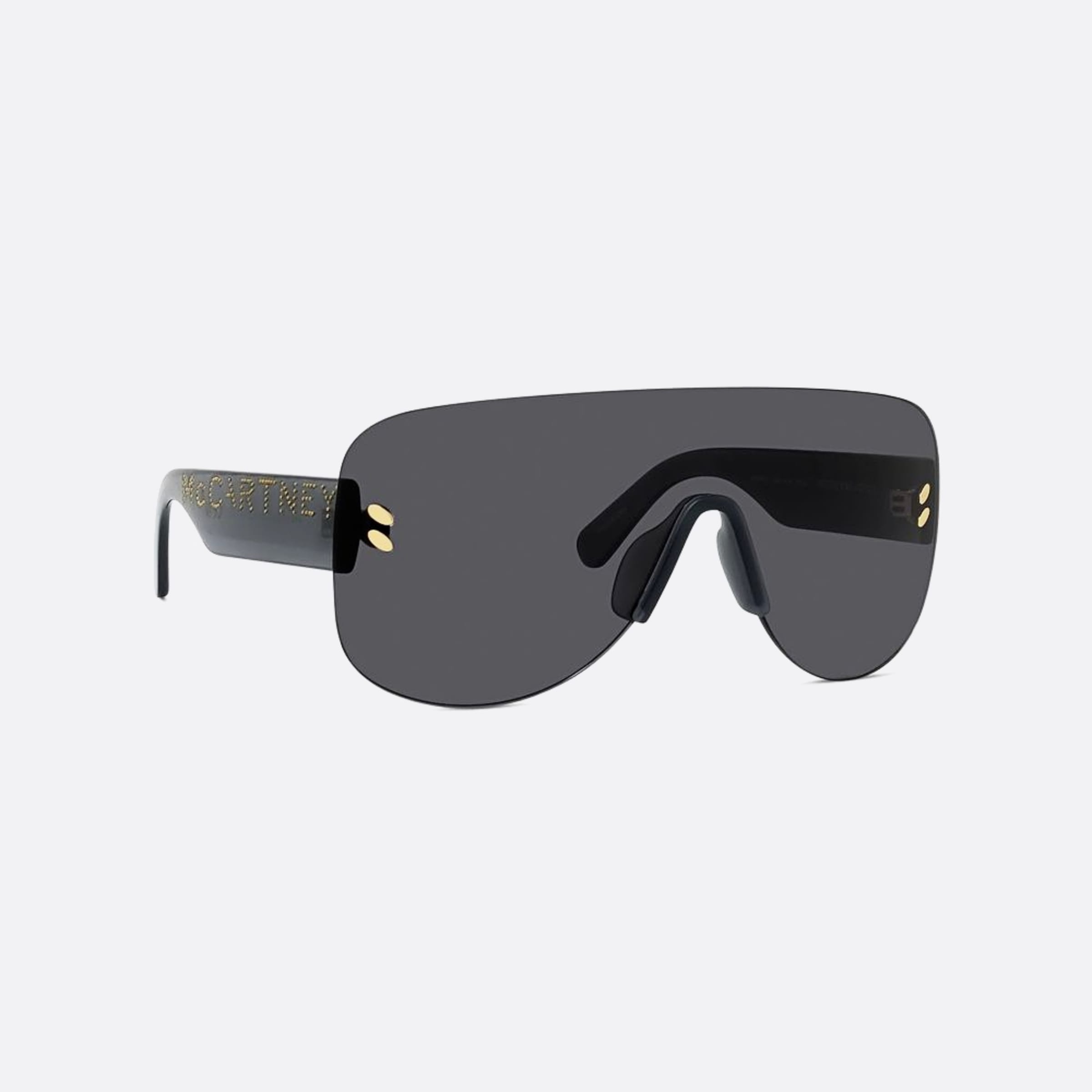 Stella Mccartney Logo 20a Grey Shield Women Sunglasses - Additional Angle