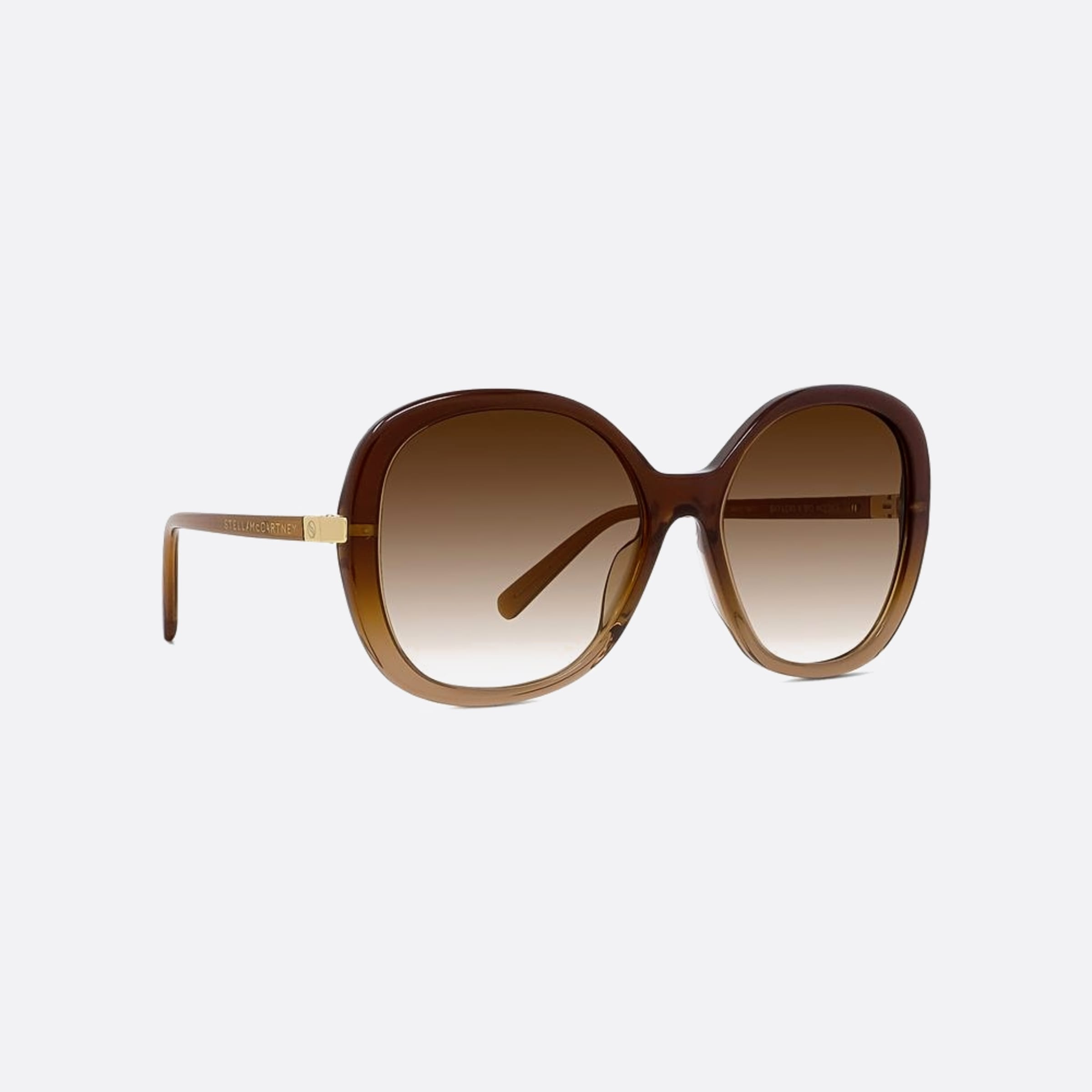 Stella 58mm Mccartney Wave 47f Orange Round Women Sunglasses - Additional Angle