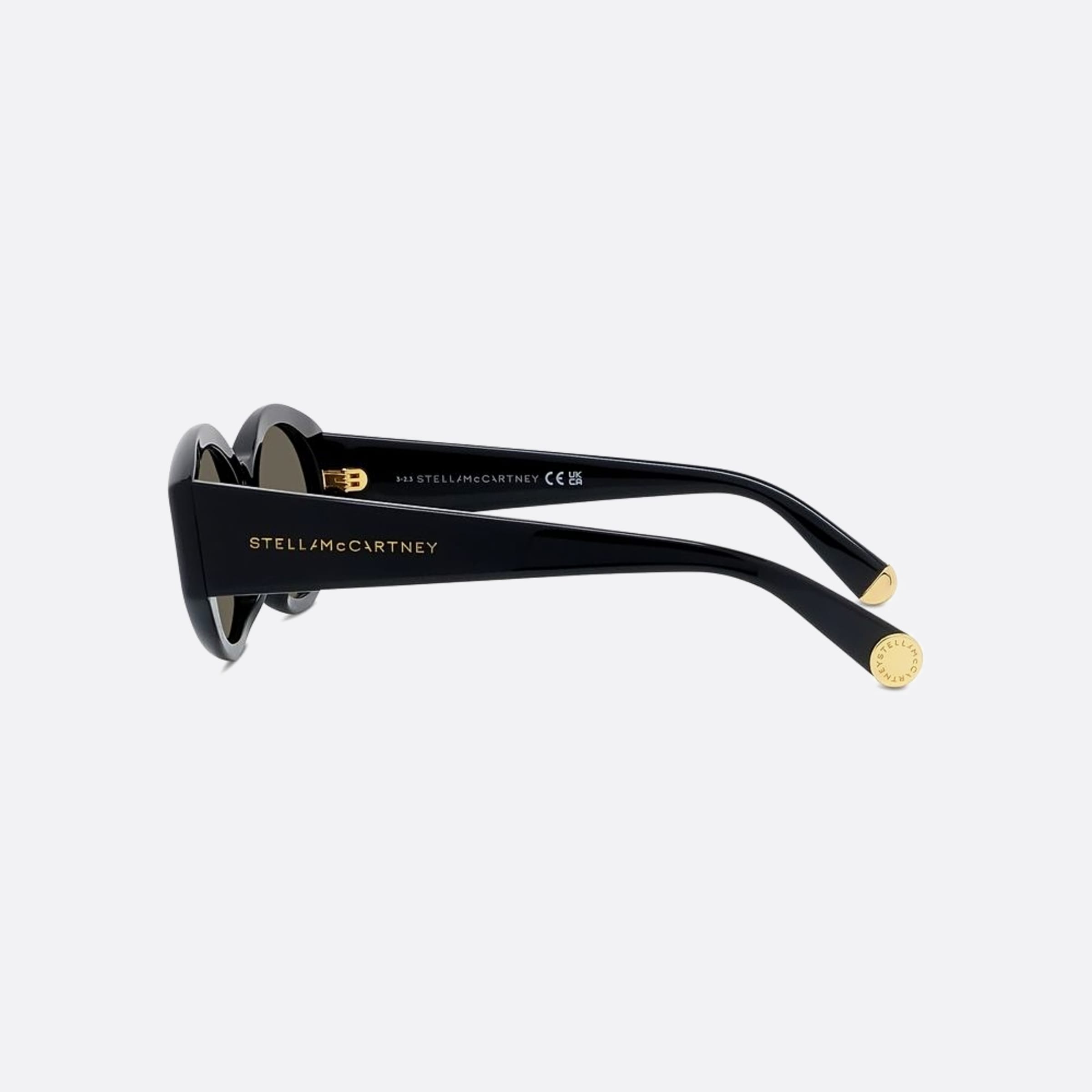 Stella 54mm Mccartney Stella 01n Black Oval Women Sunglasses - Detail View