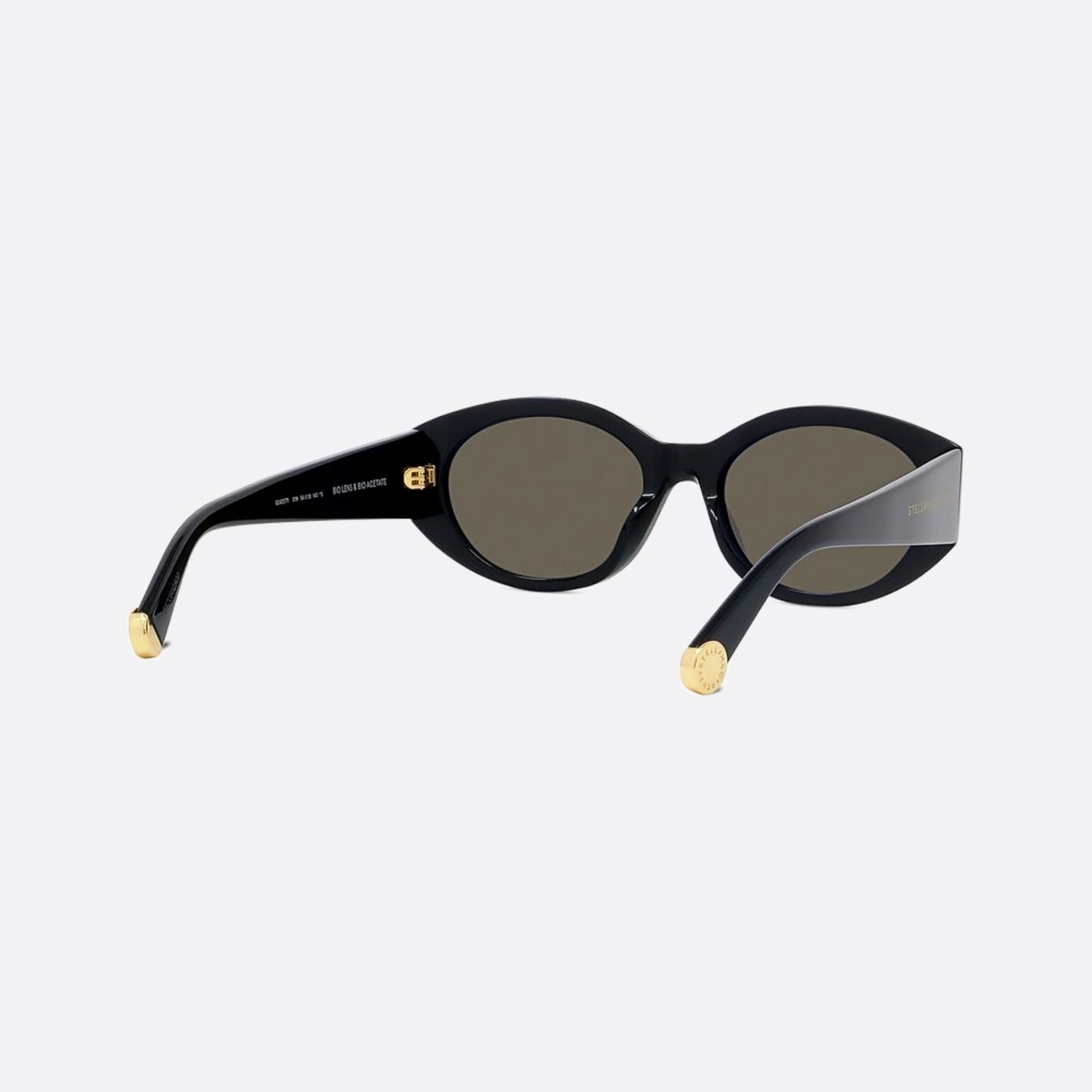 Stella 54mm Mccartney Stella 01n Black Oval Women Sunglasses - Additional Angle