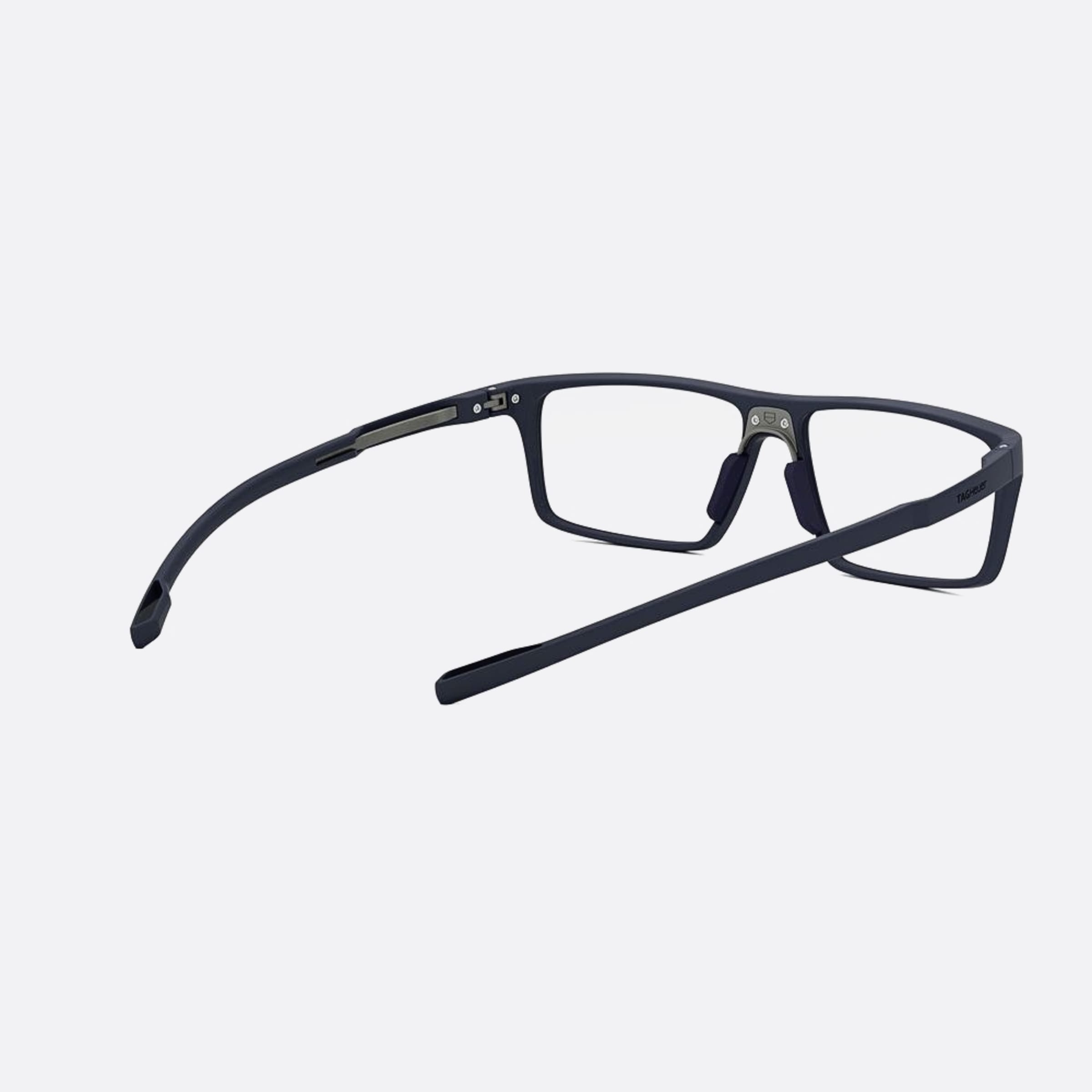 Tag 55mm Heuer Bolide Blue Rectangle Unisex Eyeglasses - Additional Angle