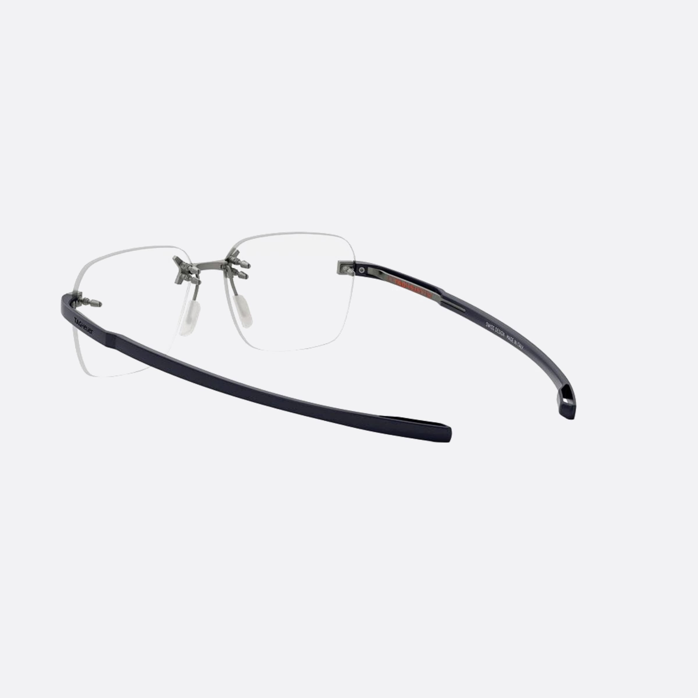 Tag 54mm Heuer Flex Silver Geometric Unisex Eyeglasses - Lifestyle Shot