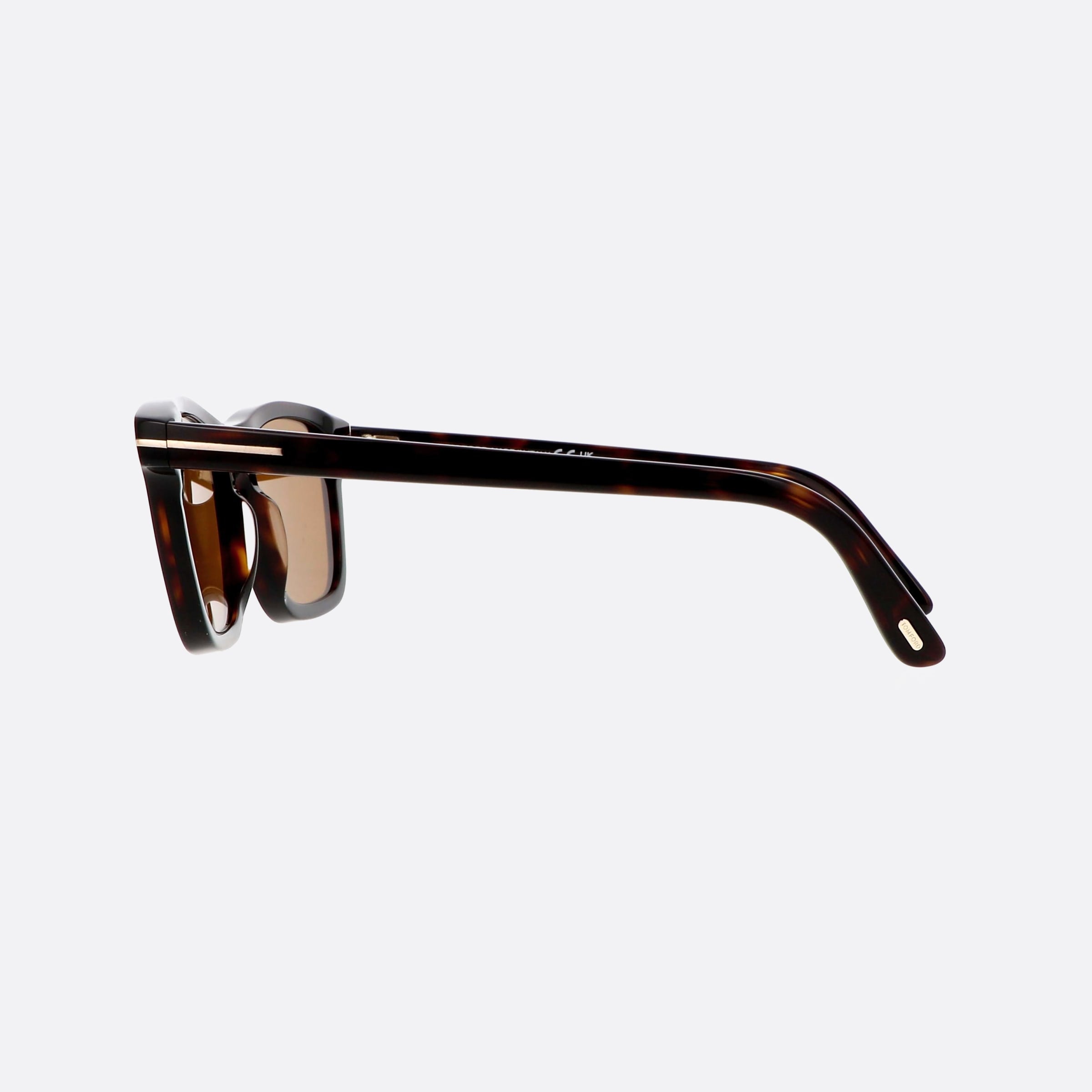 Tom 54mm Ford Barron Ft1179 52e Tortoise Square Men Sunglasses - Detail View