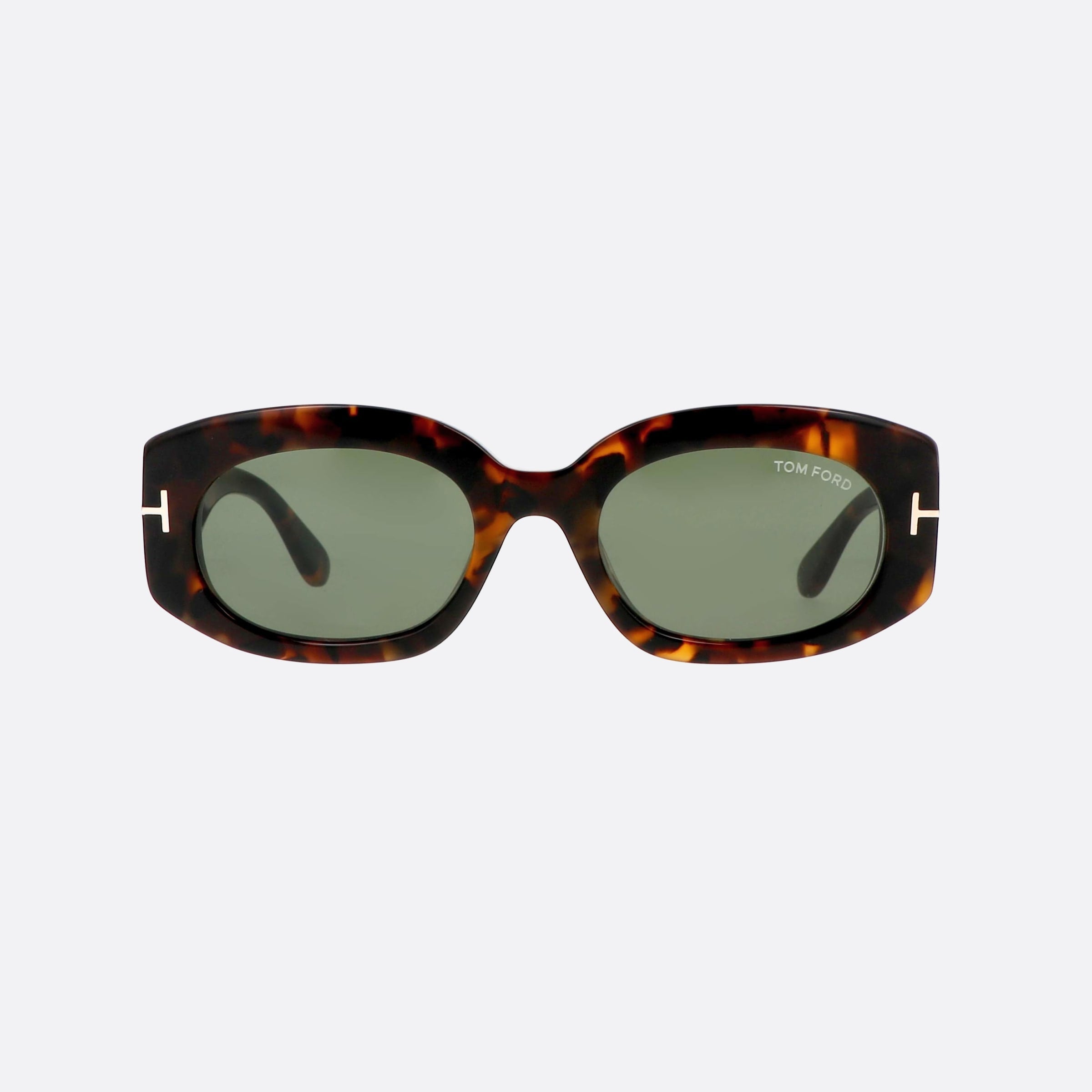 Tom 52mm Ford Cielle Ft1187 52n Tortoise Oval Unisex Sunglasses - Side View