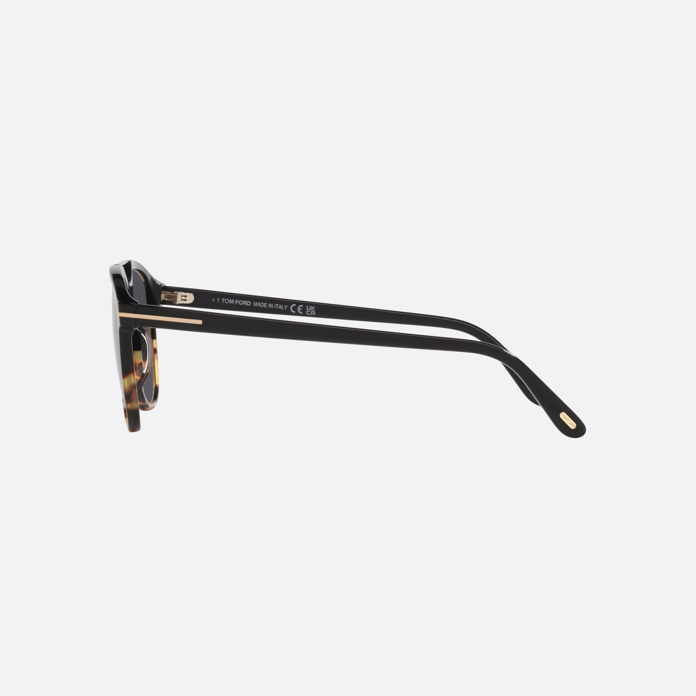 Tom 54mm Ford Damian Black Pilot Men Sunglasses - Detail View