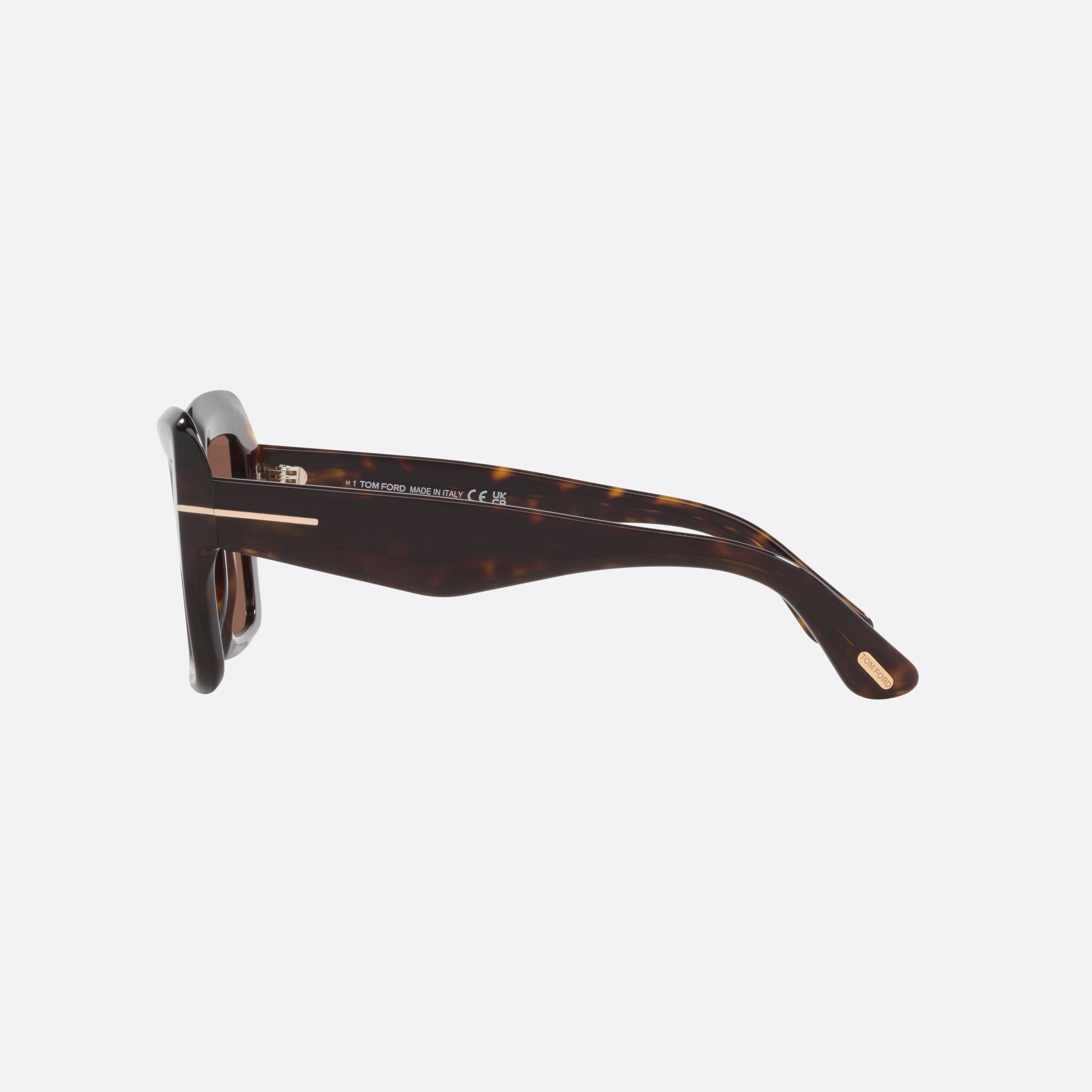Tom 50mm Ford Esme 52j Tortoise Square Women Sunglasses - Detail View