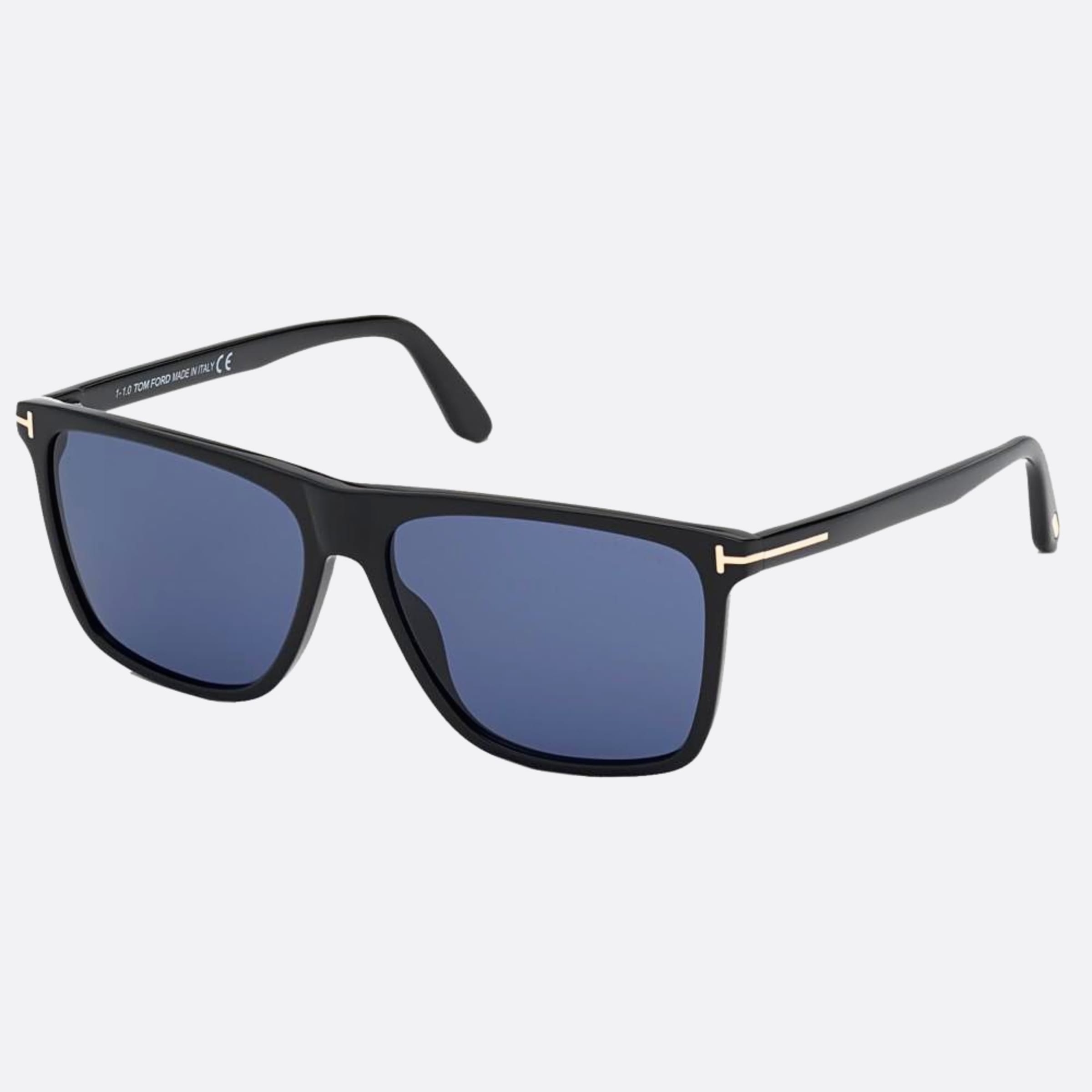Tom 57mm Ford Fletcher 01v Black Geometric Men Sunglasses - Side View