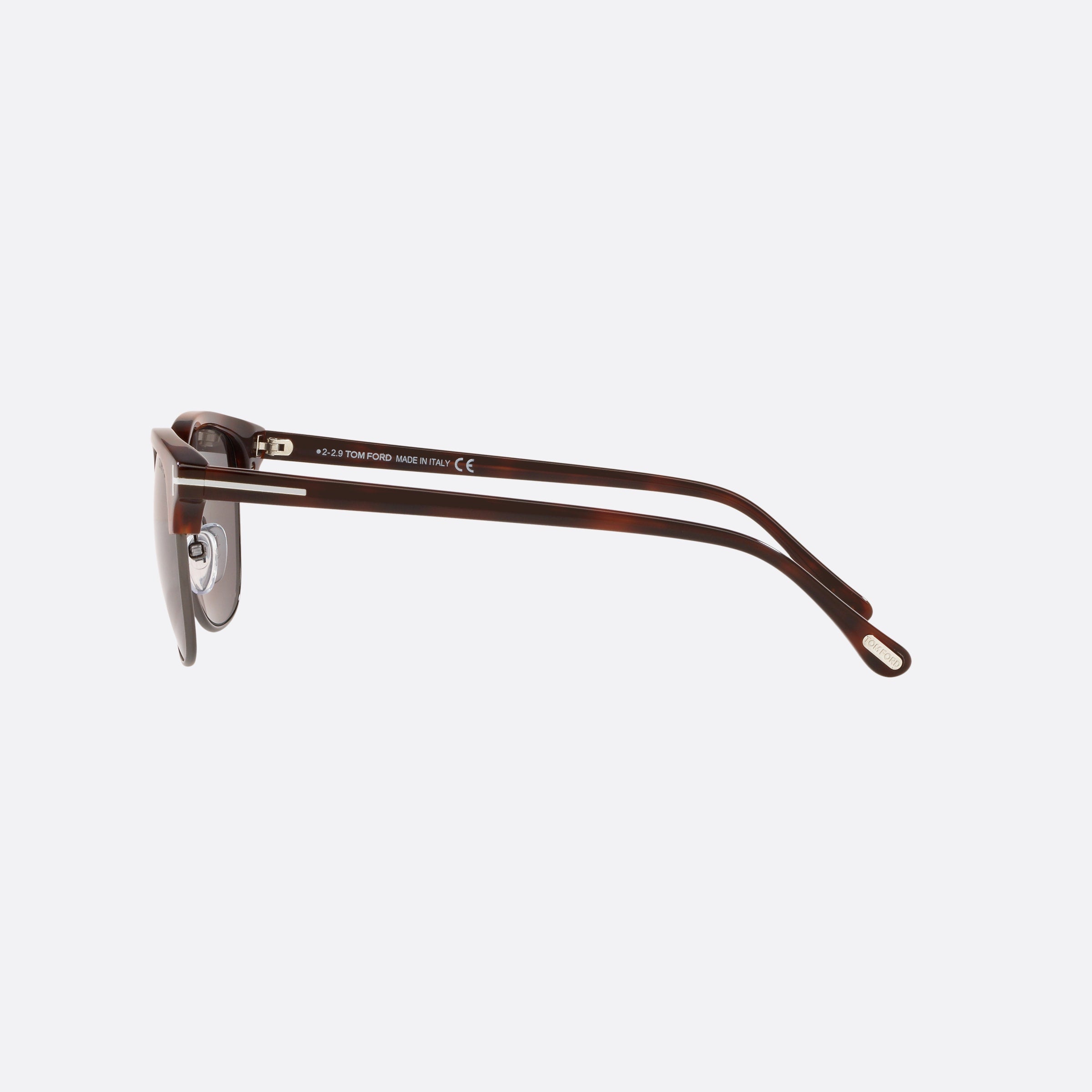 Tom 51mm Men's Ford Ft0248 Henry Tortoise Rectangle Sunglasses - Detail View