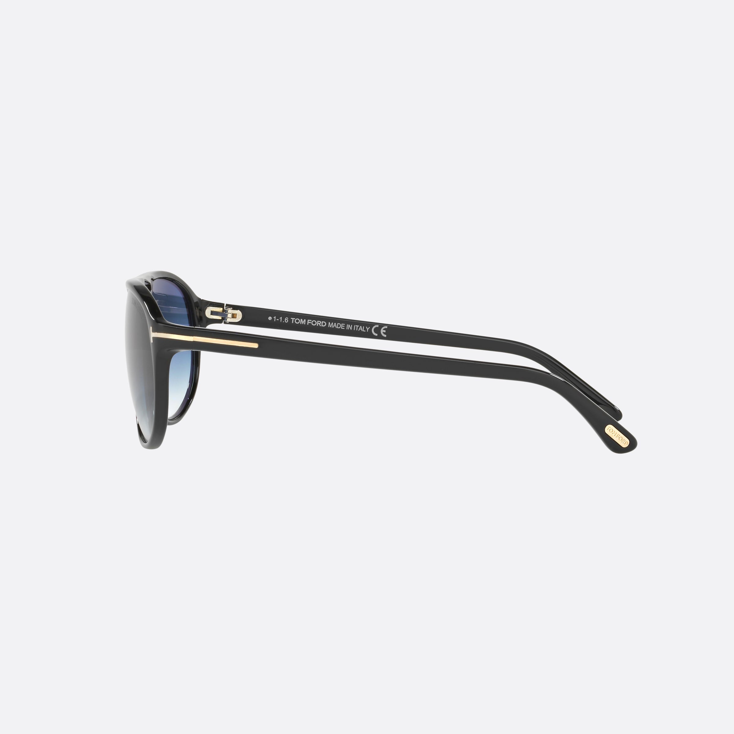 Tom 60mm Ford Ft0447 Jacob Black Rectangle Men Sunglasses - Detail View