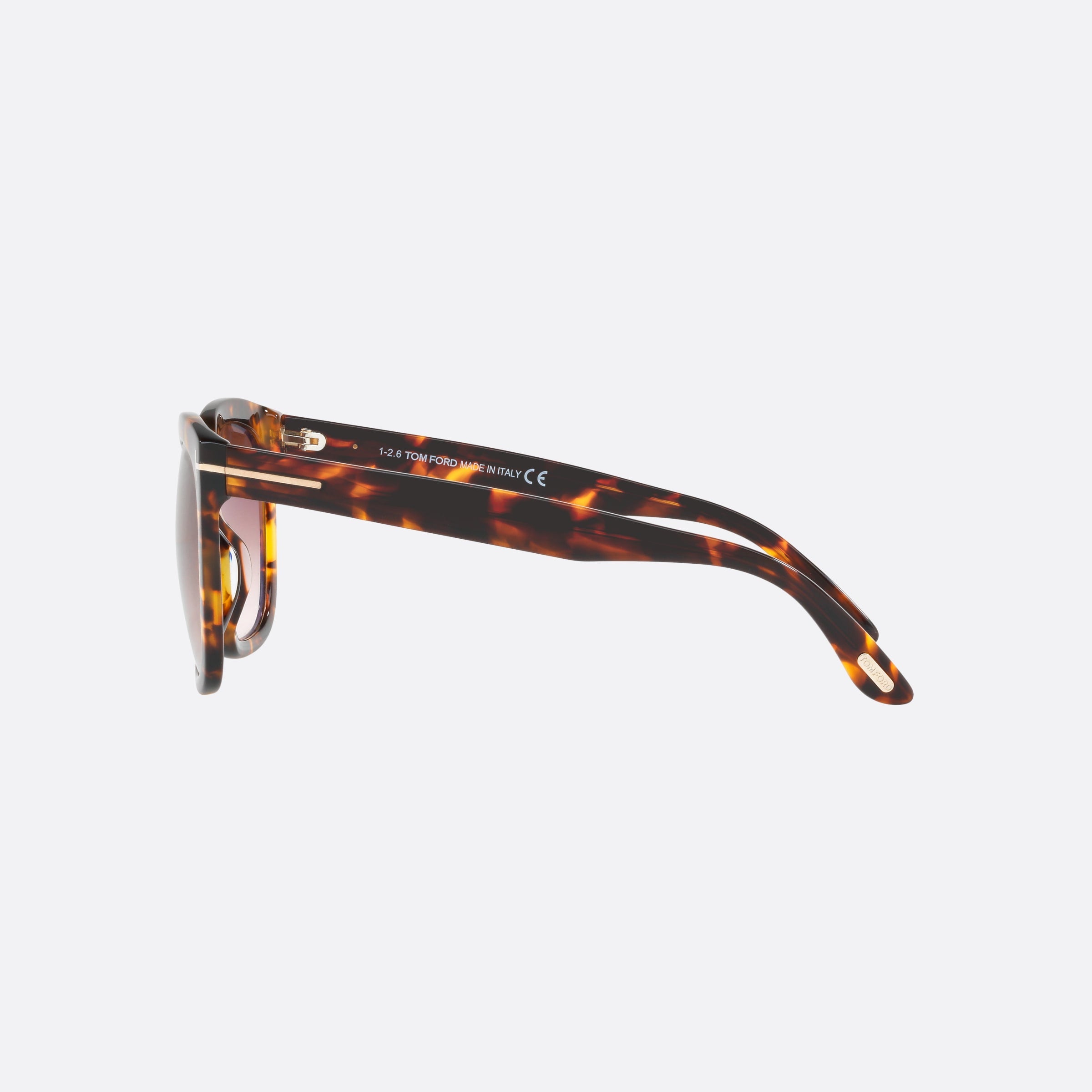 Tom 55mm Ford Ft0502 Brown Rectangle Women Sunglasses - Detail View