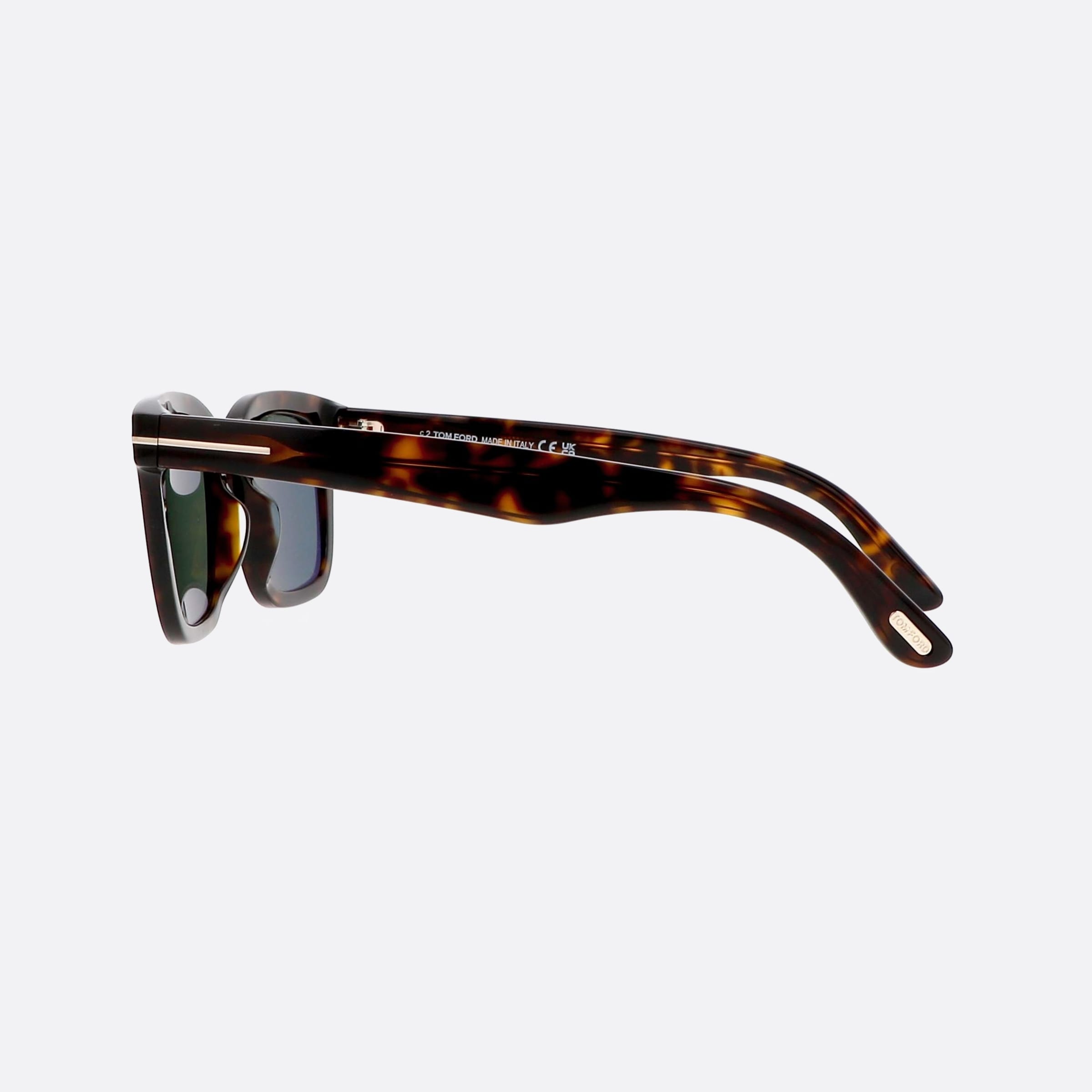 Tom 48mm Ford Ft0751 52n Tortoise Rectangle Men Sunglasses - Detail View