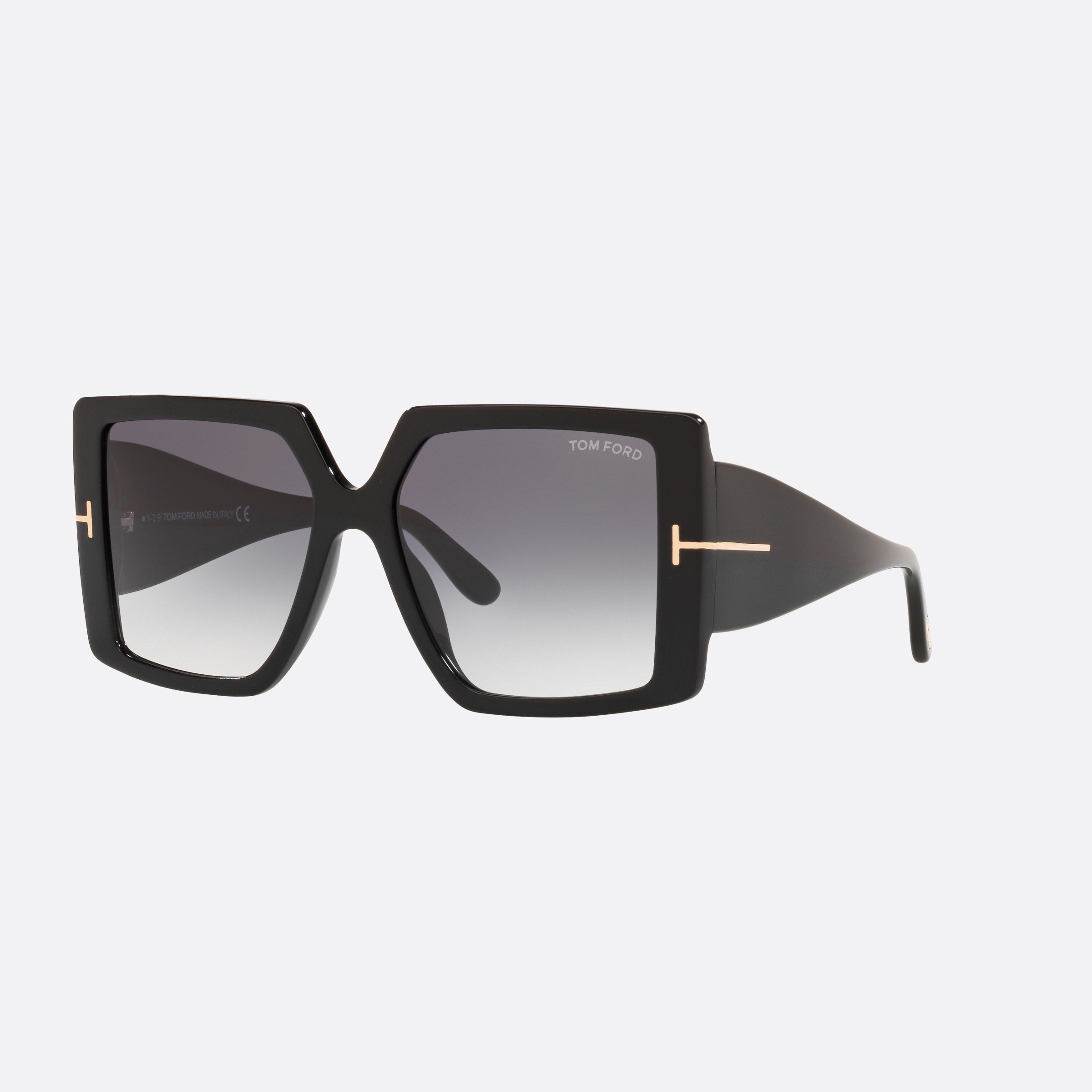Tom 57mm Ford Ft0790 Black Square Women Sunglasses - Main View