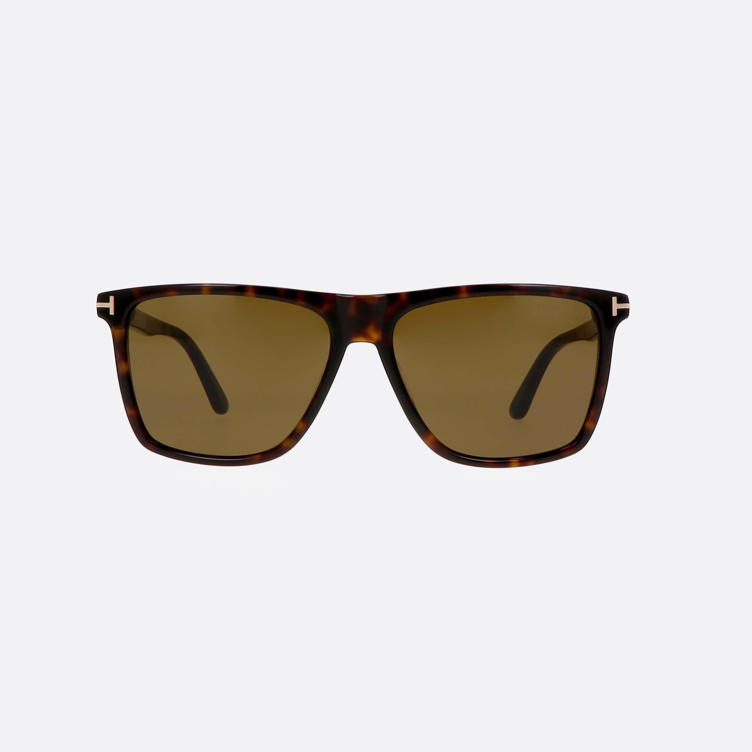 Tom 57mm Ford Ft0832 52j Havana Geometric Men Sunglasses - Side View