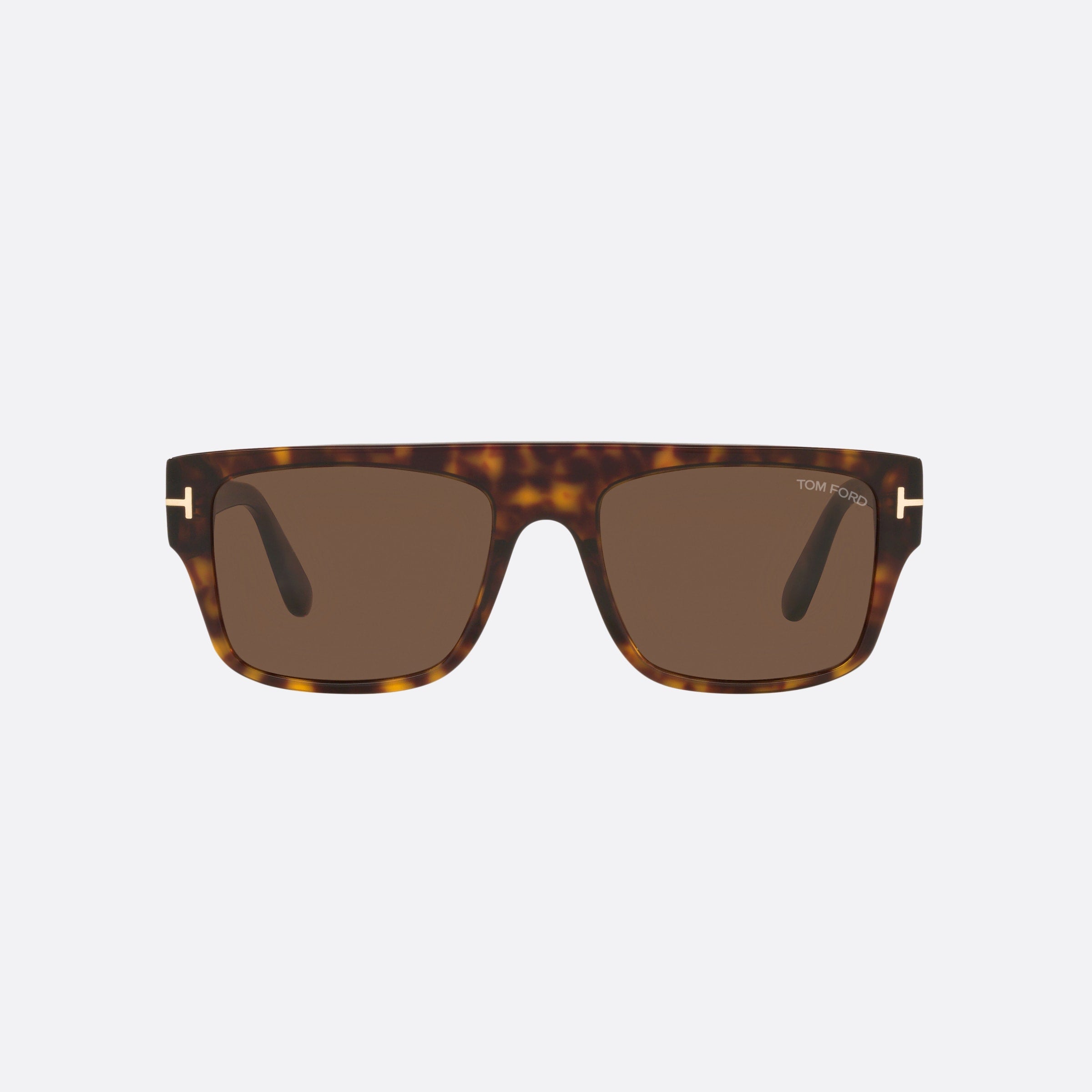 Tom 55mm Ford Ft0907 Tortoise Rectangle Men Sunglasses - Side View