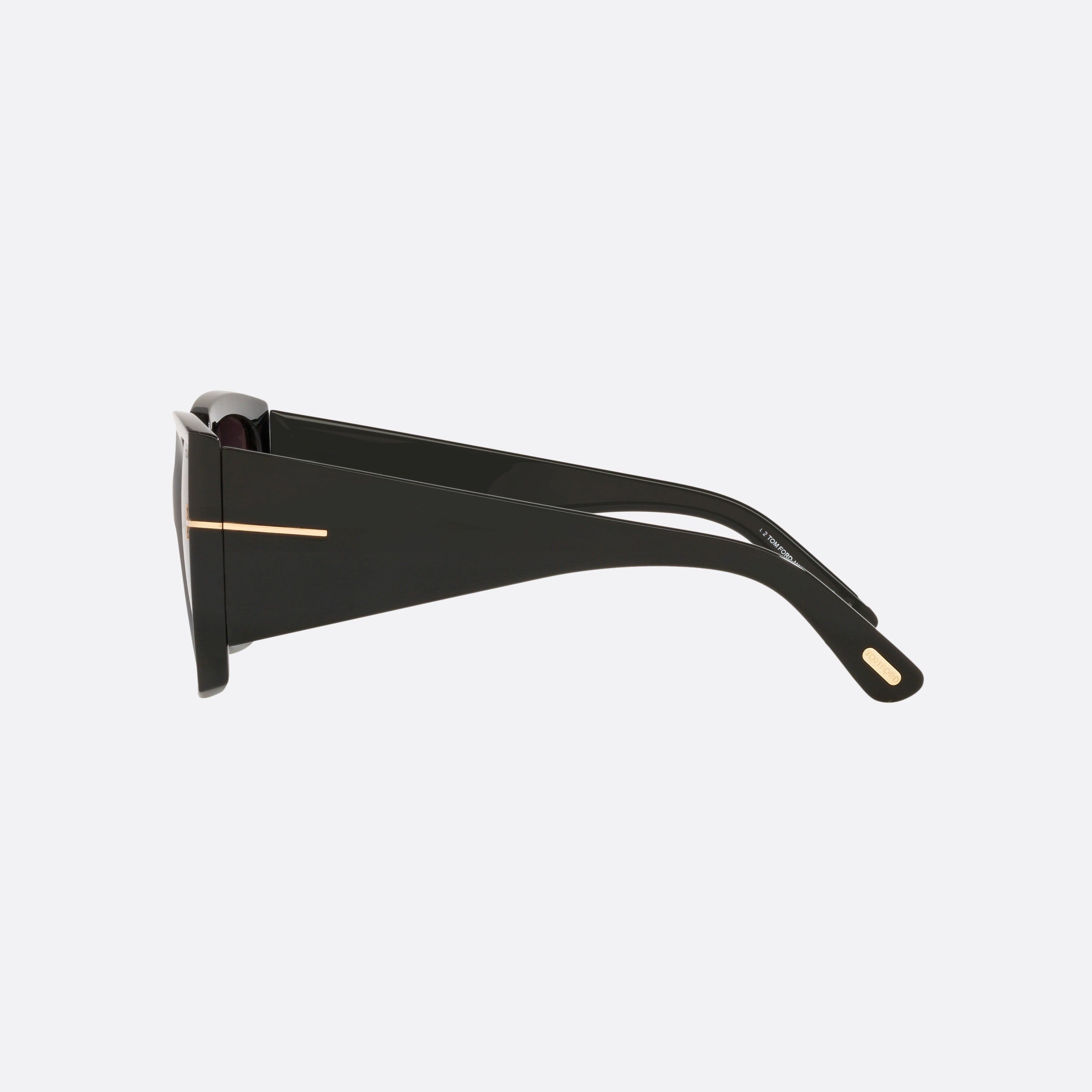 Tom 54mm Ford Ft0921 Black Square Women Sunglasses - Detail View