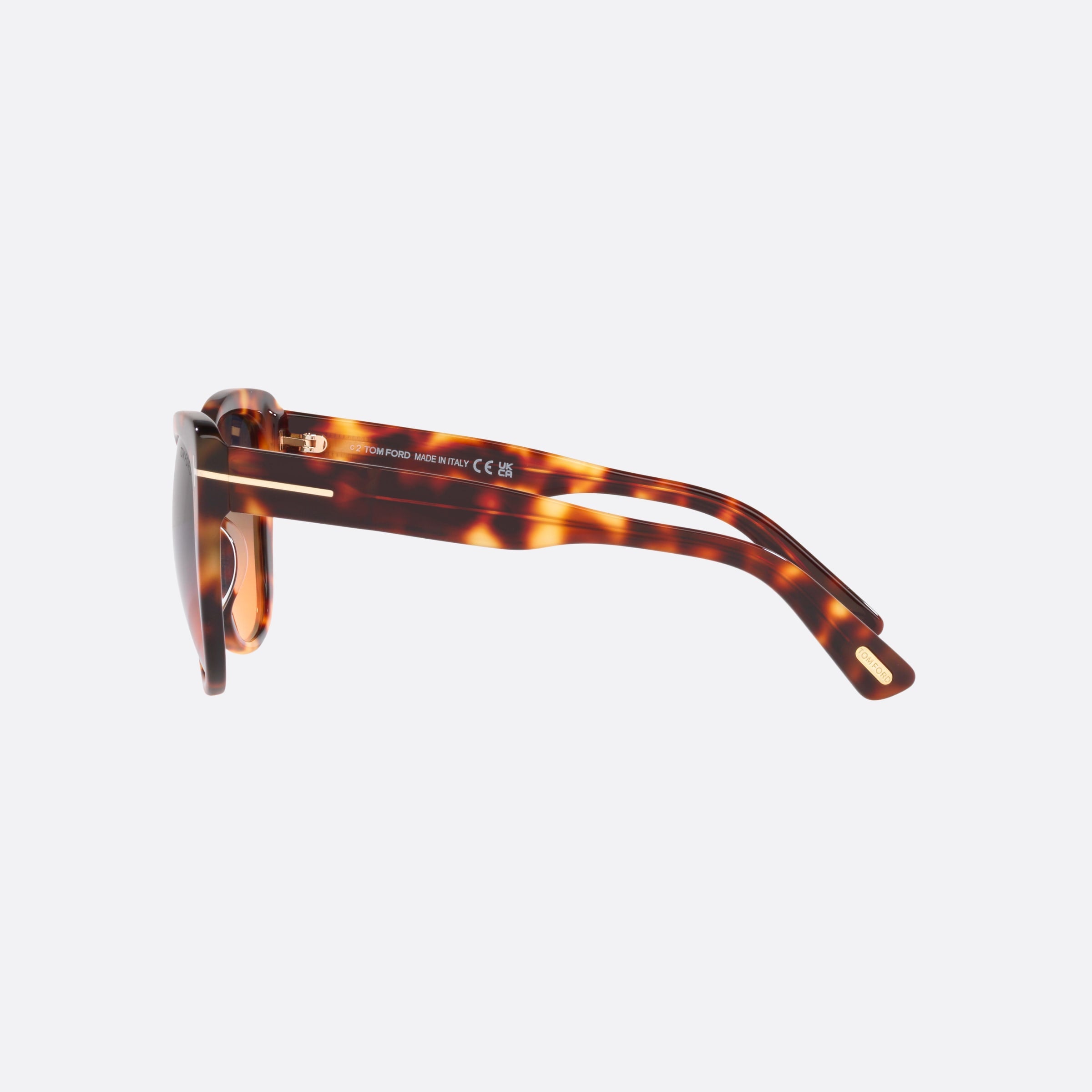 Tom 57mm Ford Ft0937 Tortoise Cat Eye Women Sunglasses - Detail View